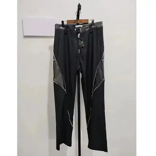 Other Zipper Men Pants Vertical Straight Trousers Size US 29 - 3 Thumbnail