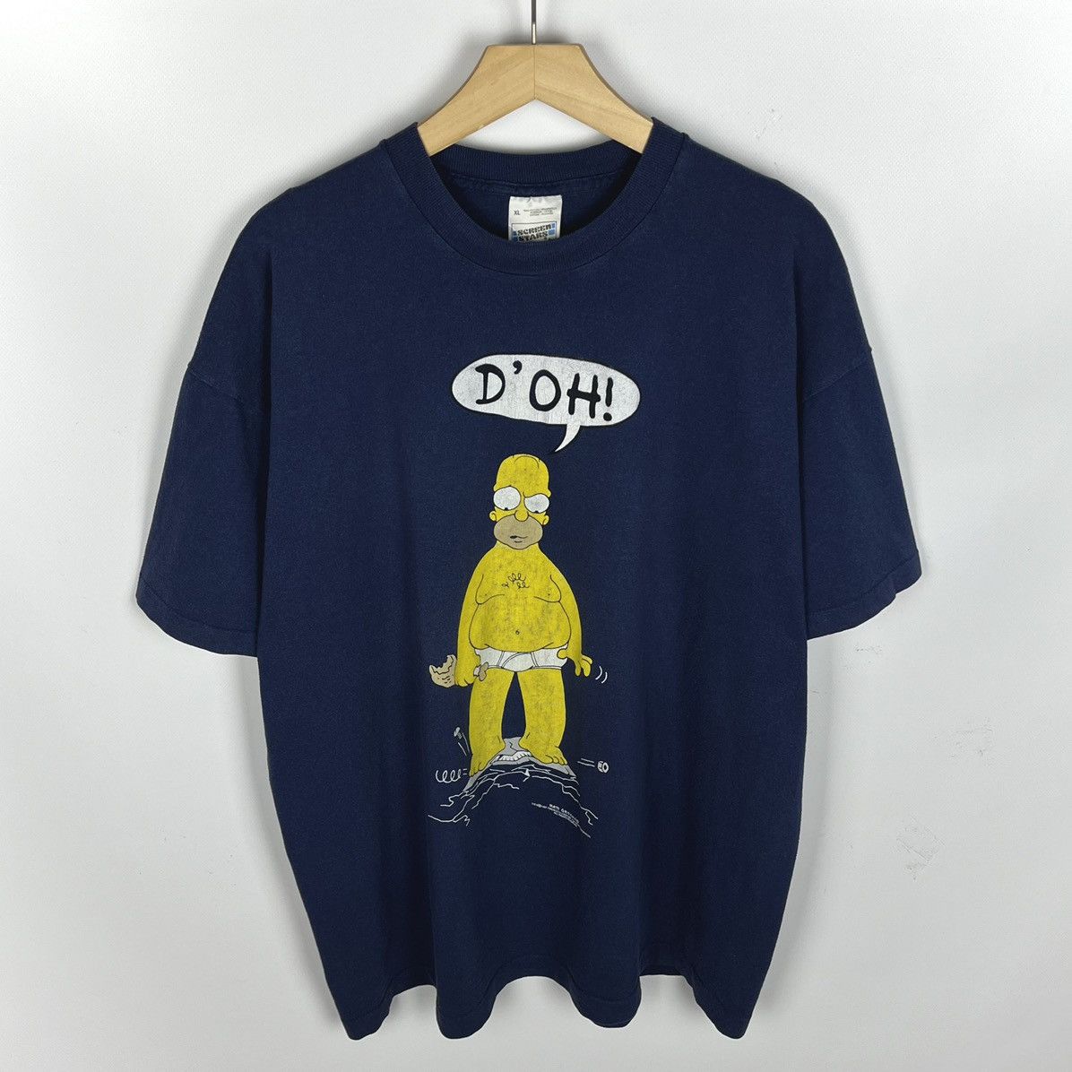 Vintage Simpsons Homer cartoon humor tee 1997