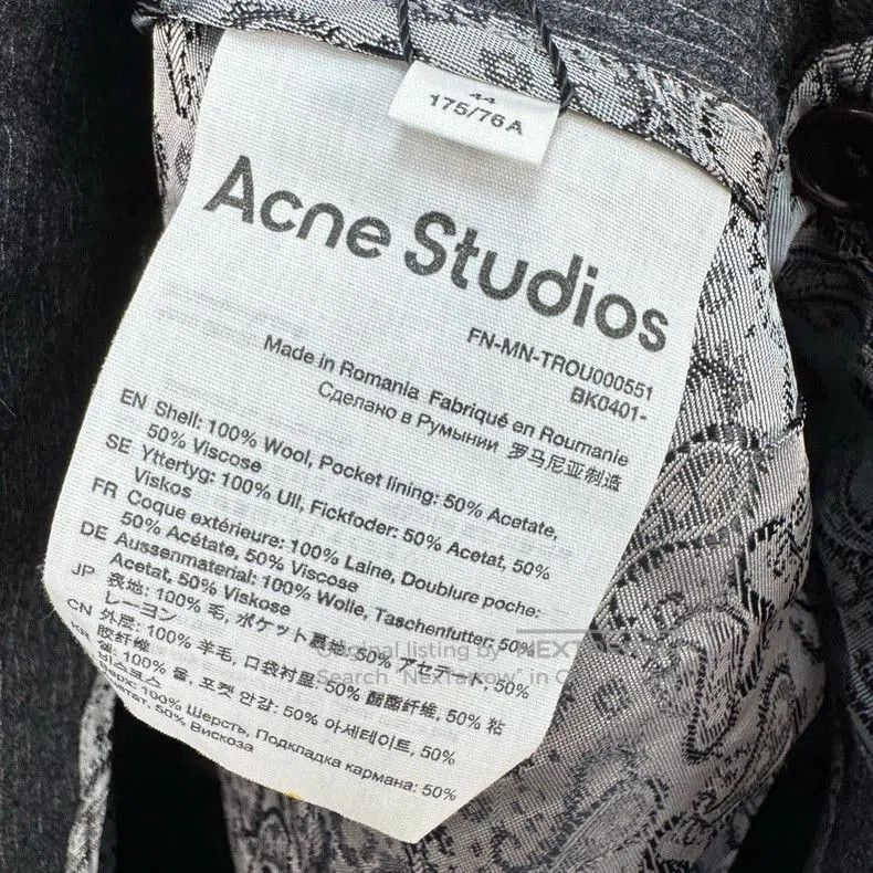 Acne Studios Acne Studios Striped Wool Casual Trousers. Size US 44 / EU 60 - 6 Thumbnail