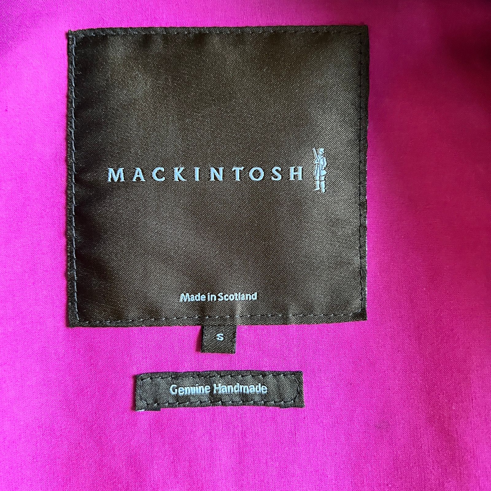 Mackintosh Mackintosh Scotland Men's Navy Bonded Cotton Raincoat S Size US S / EU 44-46 / 1 - 4 Thumbnail
