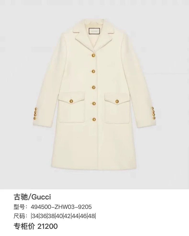 Gucci Gucci Classic gold-buttoned wool coat 2503-Nextarrow Size US XS / EU 42 / 0 - 5 Thumbnail