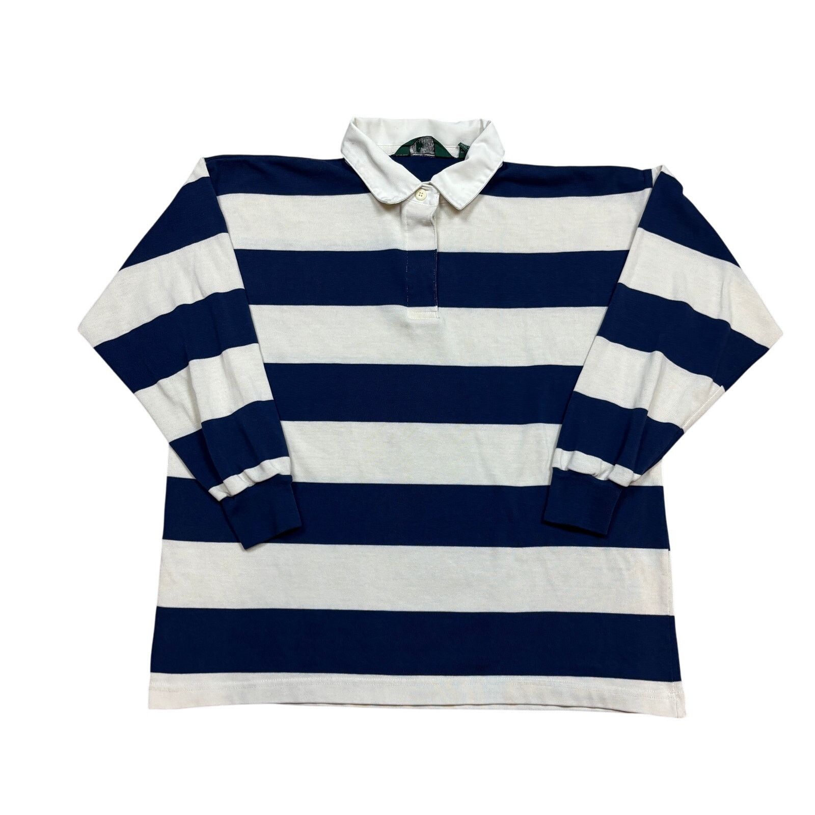 Hunt Club × Vintage Vintage Hunt Club JC Penney Rugby Striped Polo Shirt Men's L Size US L / EU 52-54 / 3 - 1 Thumbnail