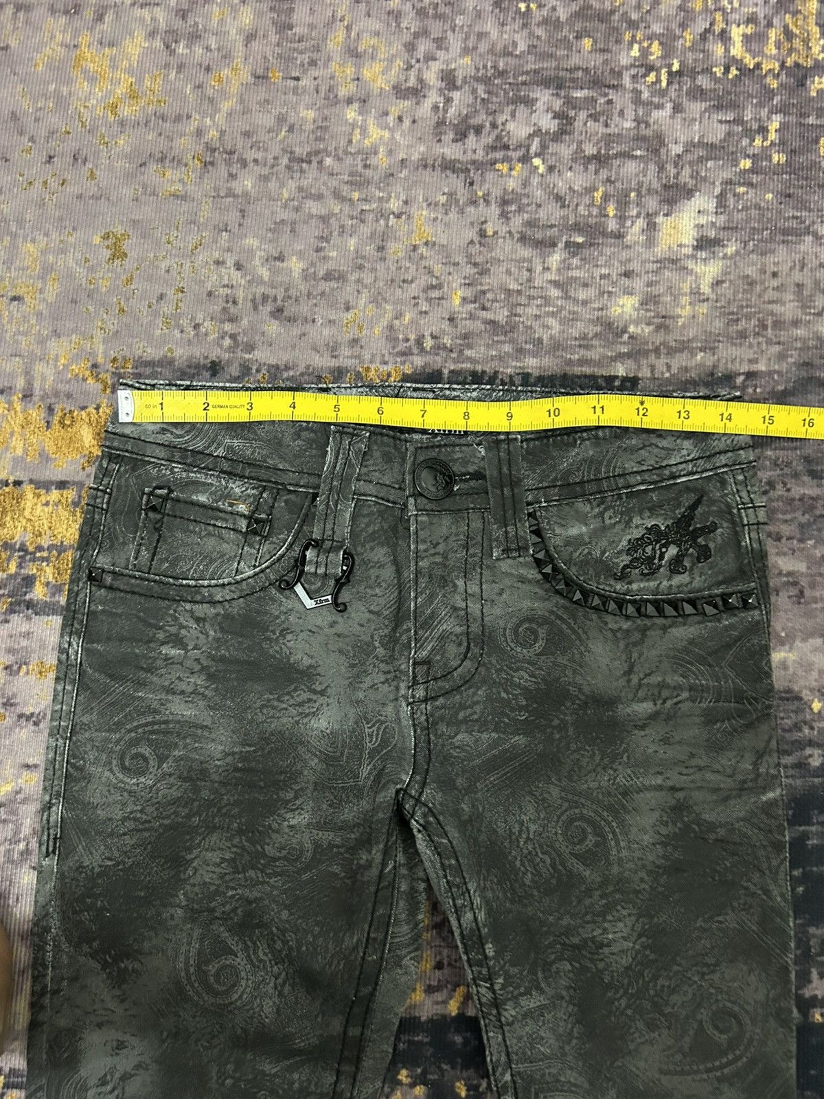 Beauty Beast Xfrm Paisley Studded Pants Size US 28 / EU 44 - 19 Thumbnail