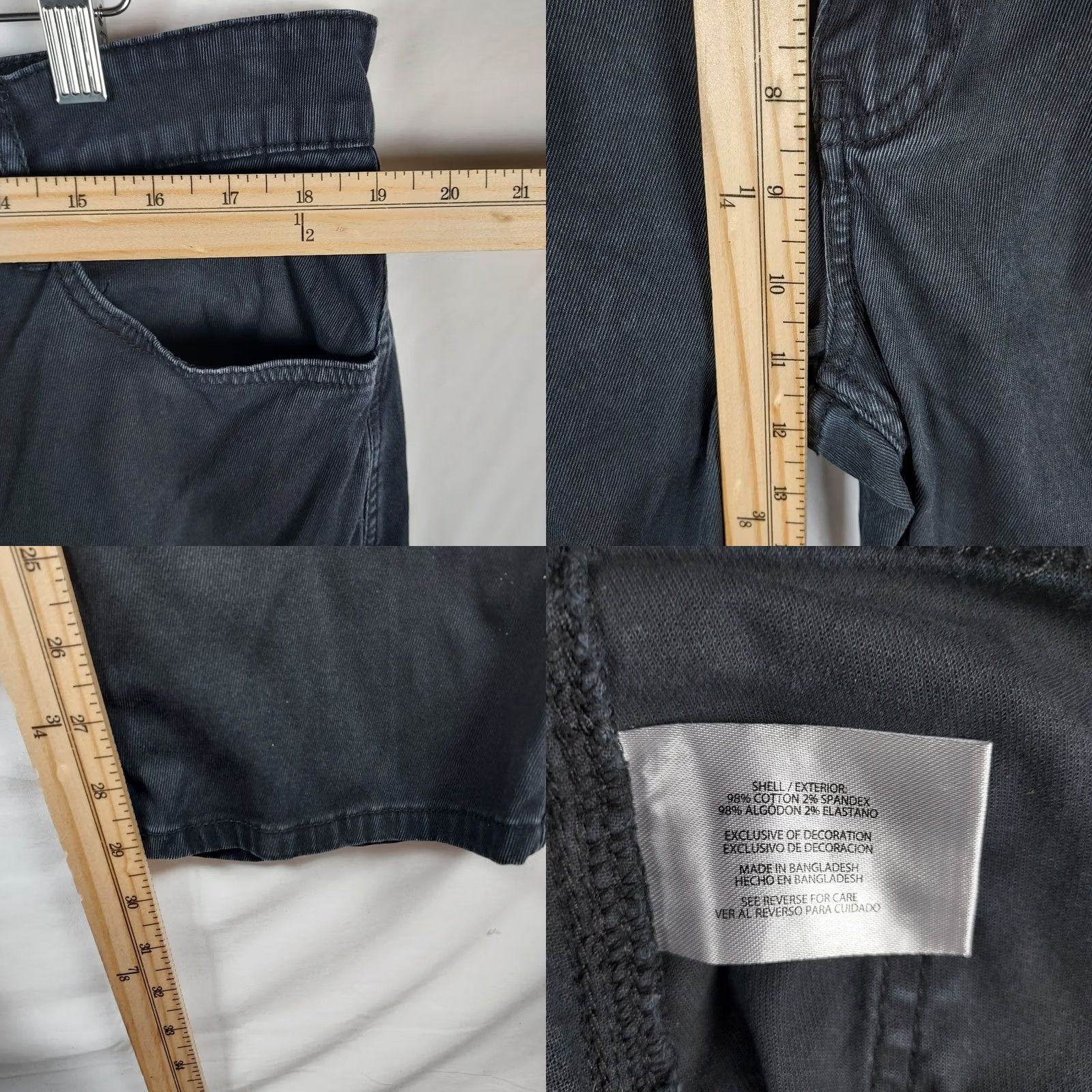 Vintage Woolrich Woolen Mills Men’s Chino Pants 36x30 Black Cotton Casual Work Trouser Size US 36 / EU 52 - 8 Thumbnail