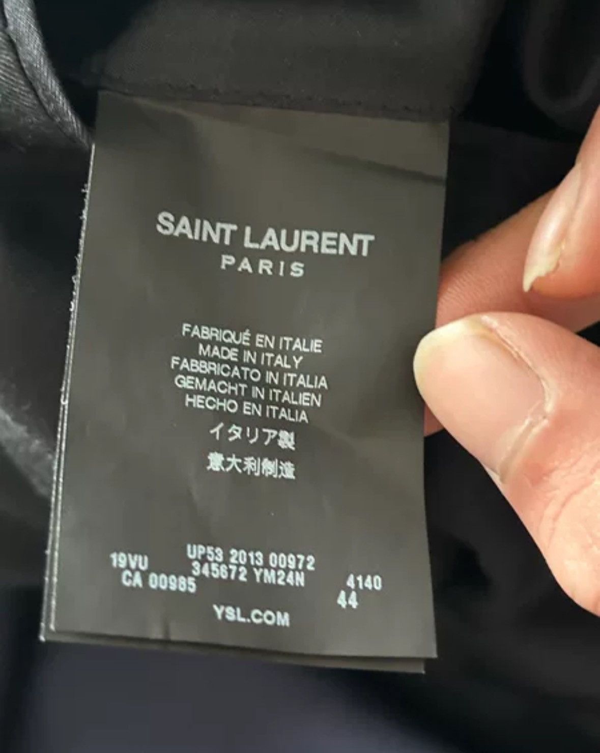 Saint Laurent Paris × Yves Saint Laurent Saint Laurent 13fw original black border blue suit jacket Size US S / EU 44-46 / 1 - 5 Thumbnail