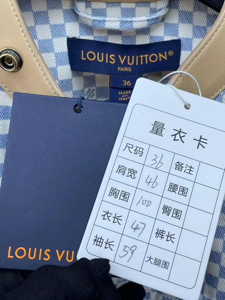 Louis Vuitton LOUIS VUITTON Classic checkerboard patchwork leather sleeve Size XS / US 0-2 / IT 36-38 - 7 Thumbnail