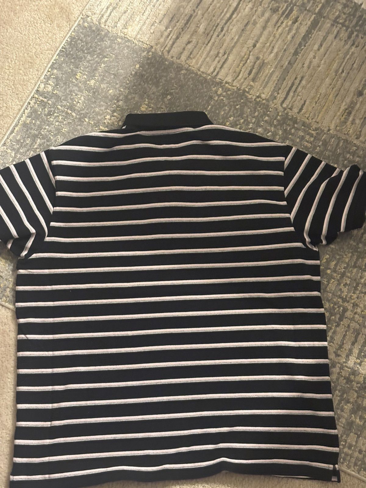 Supreme Supreme washed black striped polo ss26 | Grailed