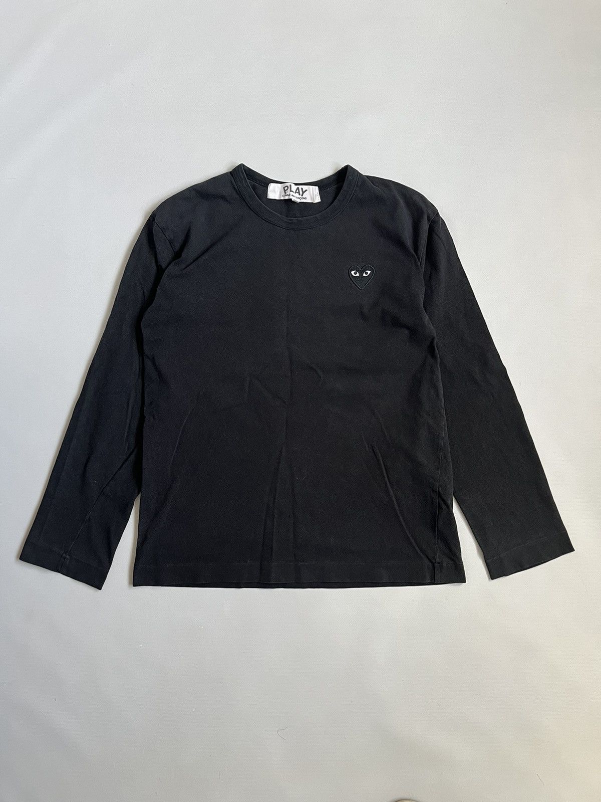 Comme des Garcons × Japanese Brand COMME DES GARCONS CDG Play Woman’s Black Heart Long Sleeve Size M / US 6-8 / IT 42-44 - 1 Thumbnail