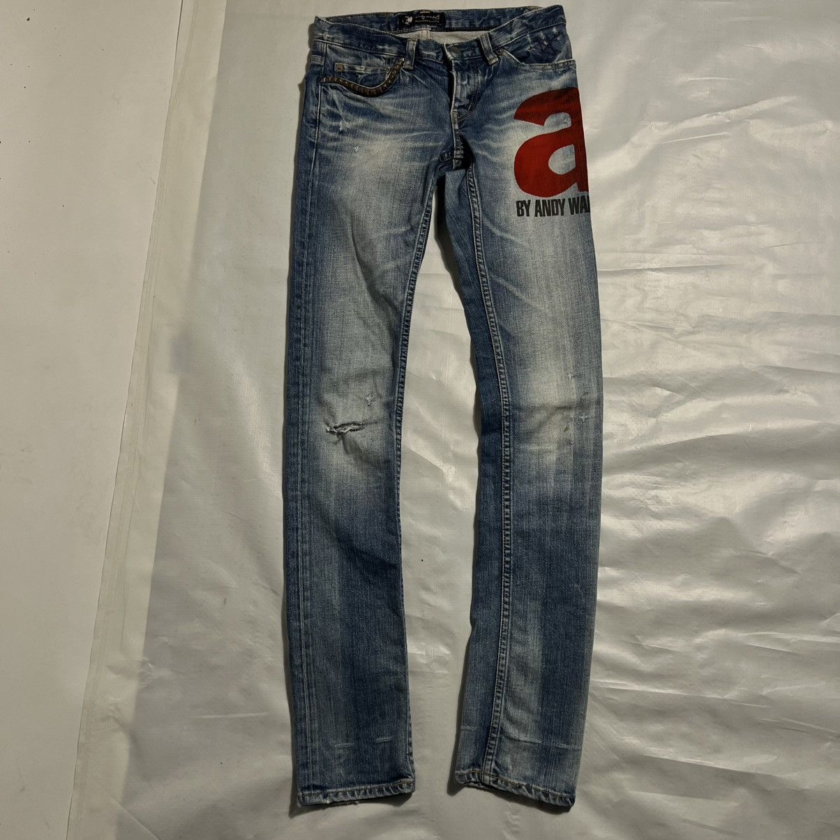 Hysteric glamour Andy Warhol Studded Denim Jeans archive 00s