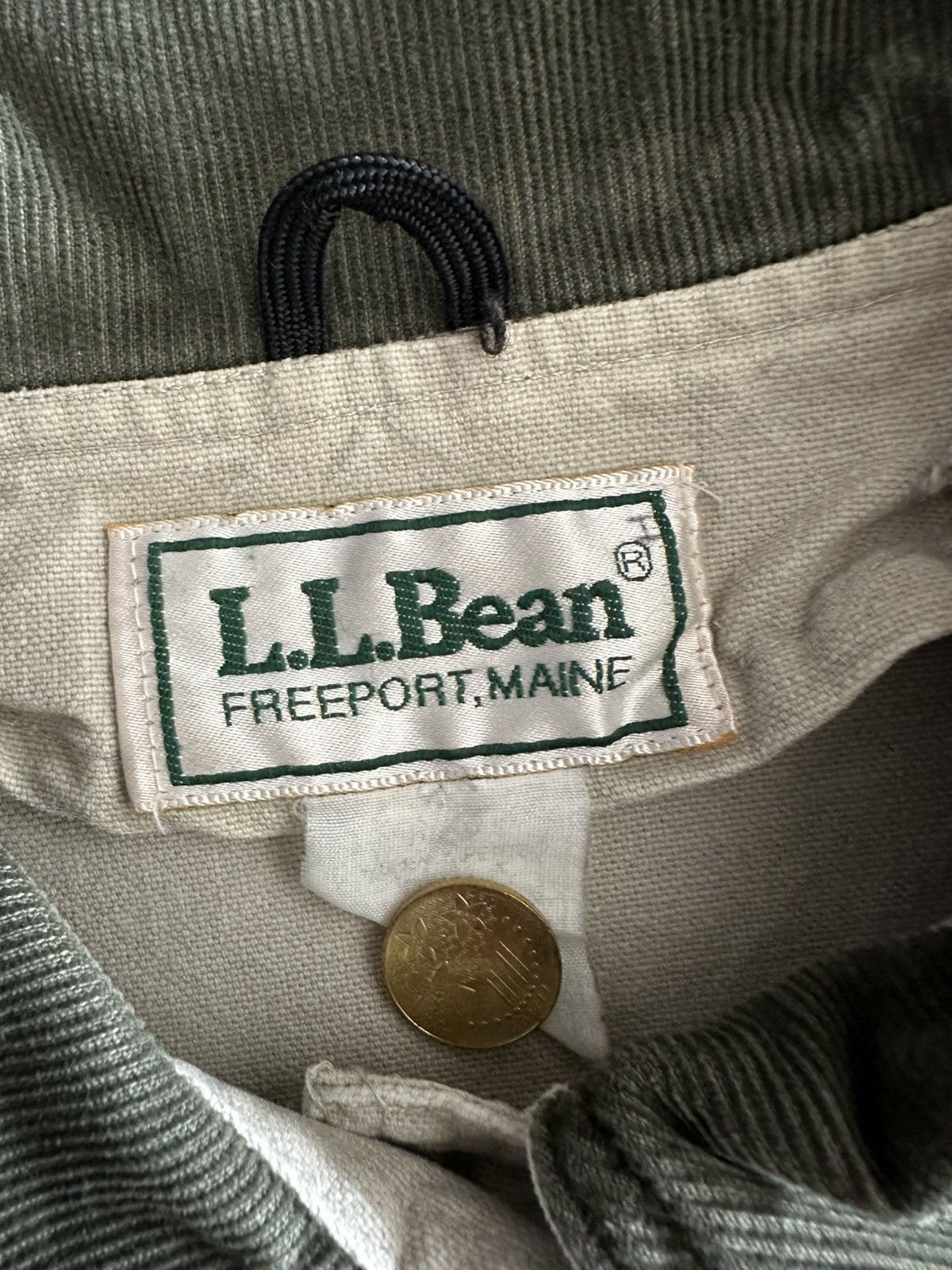 L.L. Bean Vintage L.L.Bean Chore Barn Jacket Khaki Size US L / EU 52-54 / 3 - 12 Thumbnail