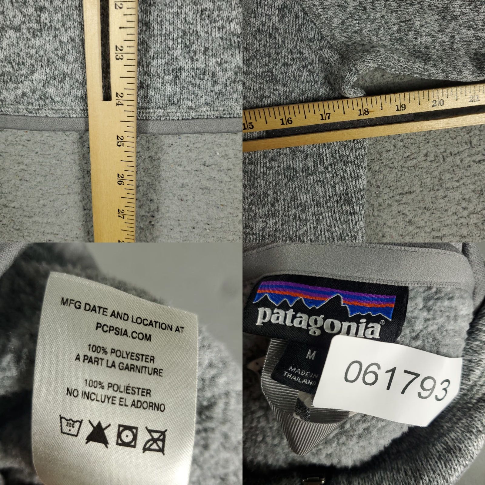 Patagonia Patagonia Sweater Womens M Gray 1/4 Zip Pullover Size M / US 6-8 / IT 42-44 - 8 Thumbnail