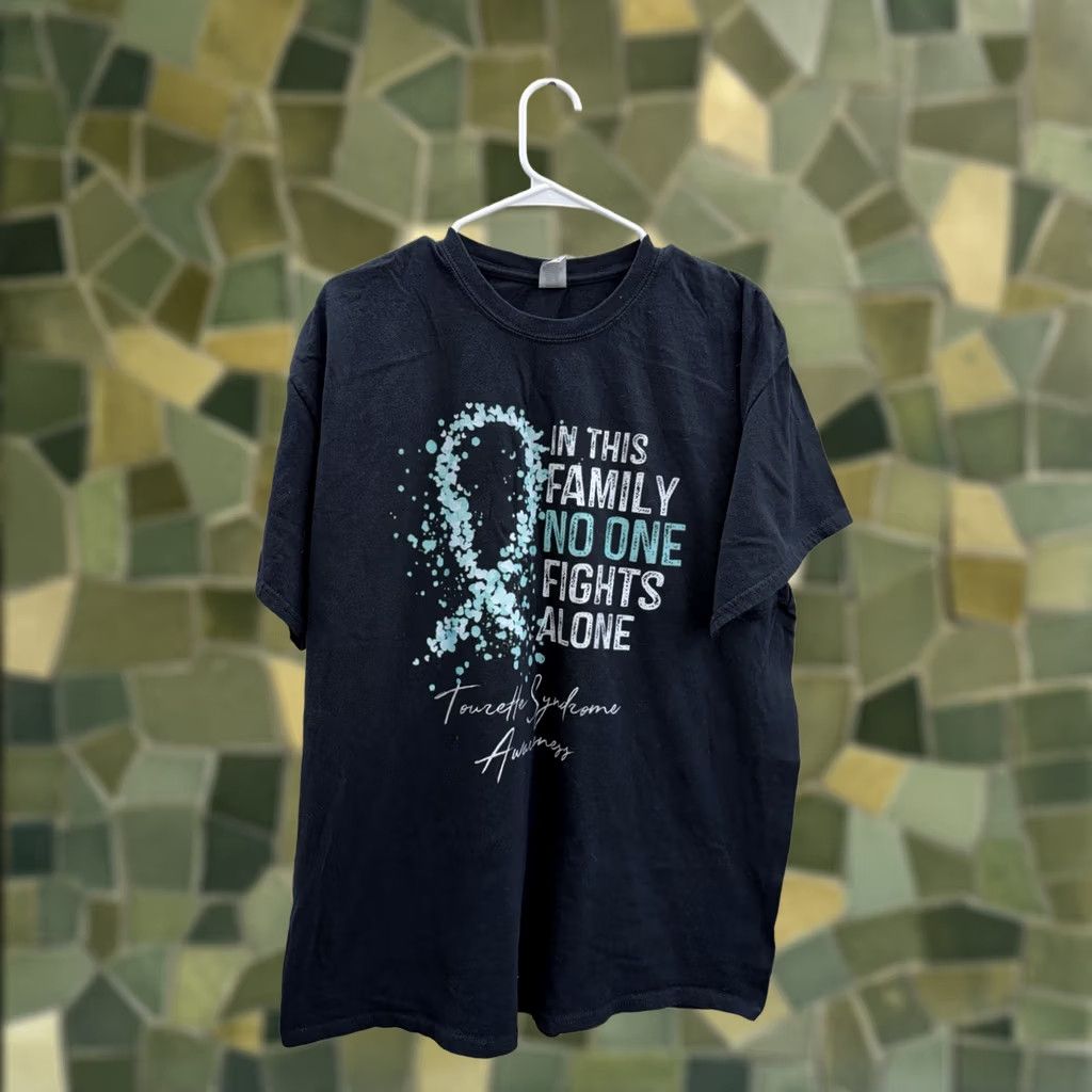 Gildan Gildan T-Shirt XL Black Tourette Syndrome Awareness Short Sleeve Unisex Adults 90s City College - Mens Womens Boys Girls Regular Fit Size XL / US 12-14 / IT 48-50 - 1 Thumbnail