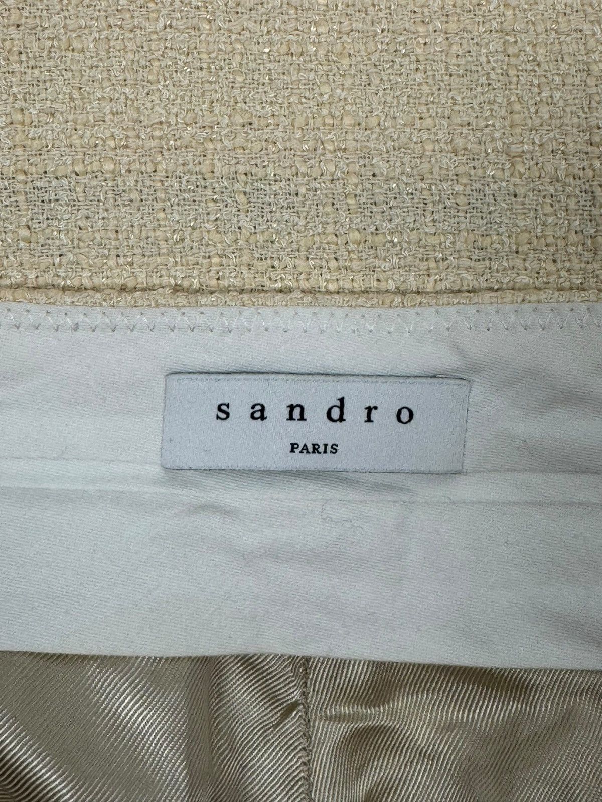 Sandro Sandro Paris Tweed Cotton Pants size 38 Size 26" / US 2 / IT 38 - 9 Thumbnail