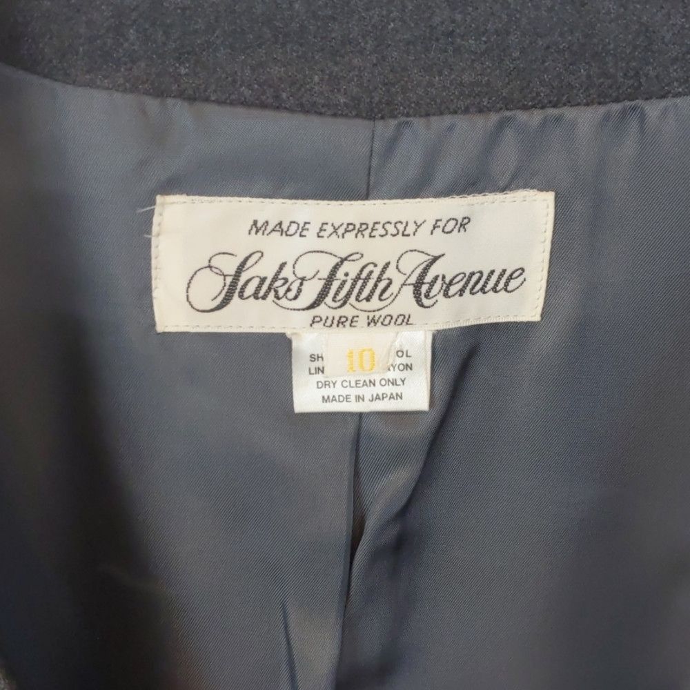 Saks Fifth Avenue SAKS FIFTH AVENUE - Vintage wool pleated skirt set size 10 Size 32" / US 10 / IT 46 - 3 Thumbnail