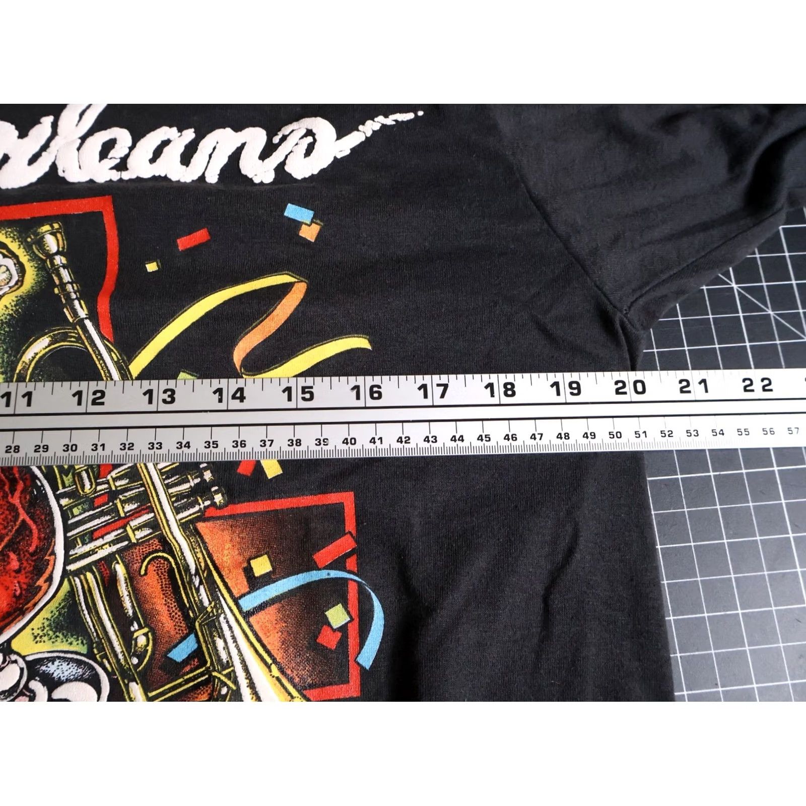 Vintage 90s Bourbon Street Shirt Adult Medium Black Single Stitch Screen Stars Tag Vintage Size US M / EU 48-50 / 2 - 5 Thumbnail