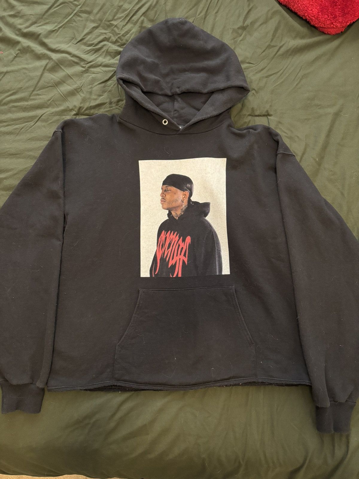 Revenge Revenge Gallery Smoke Black Ski Mask Hoodie Purple