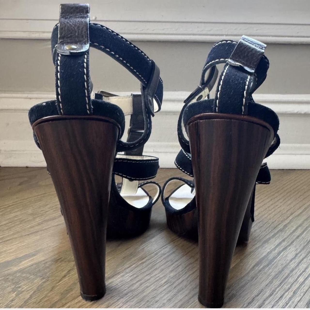 Dsquared2 Dsquared2 black leather and suede platform heels. Size 9-9.5 Size US 9.5 / IT 39.5 - 5 Thumbnail