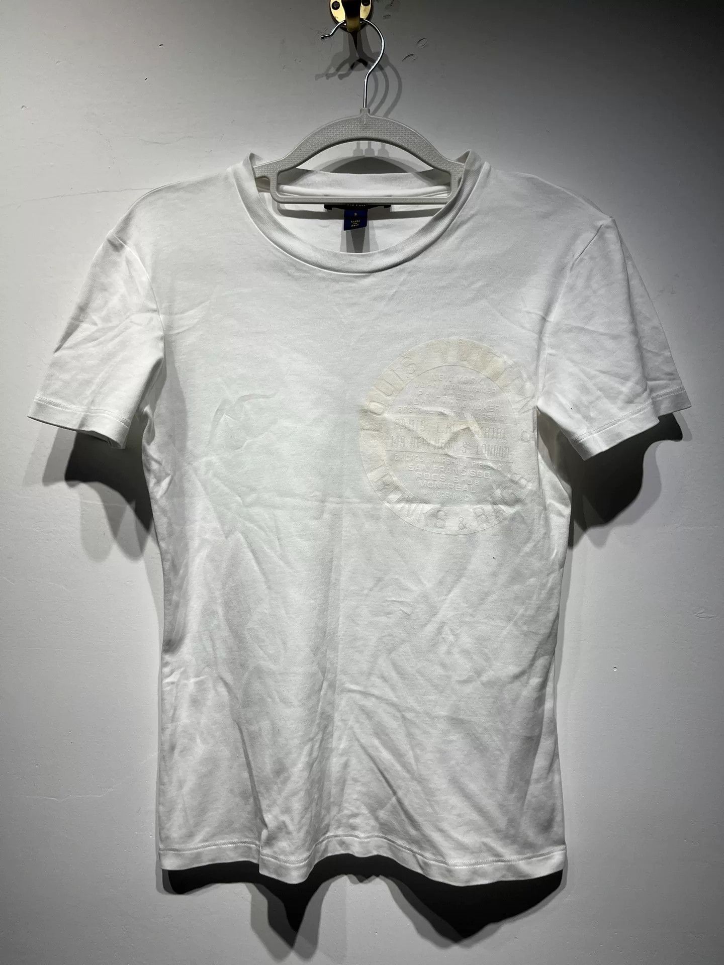 Louis Vuitton Louis Vuitton White T-Shirt S Men Size US S / EU 44-46 / 1 - 1 Thumbnail