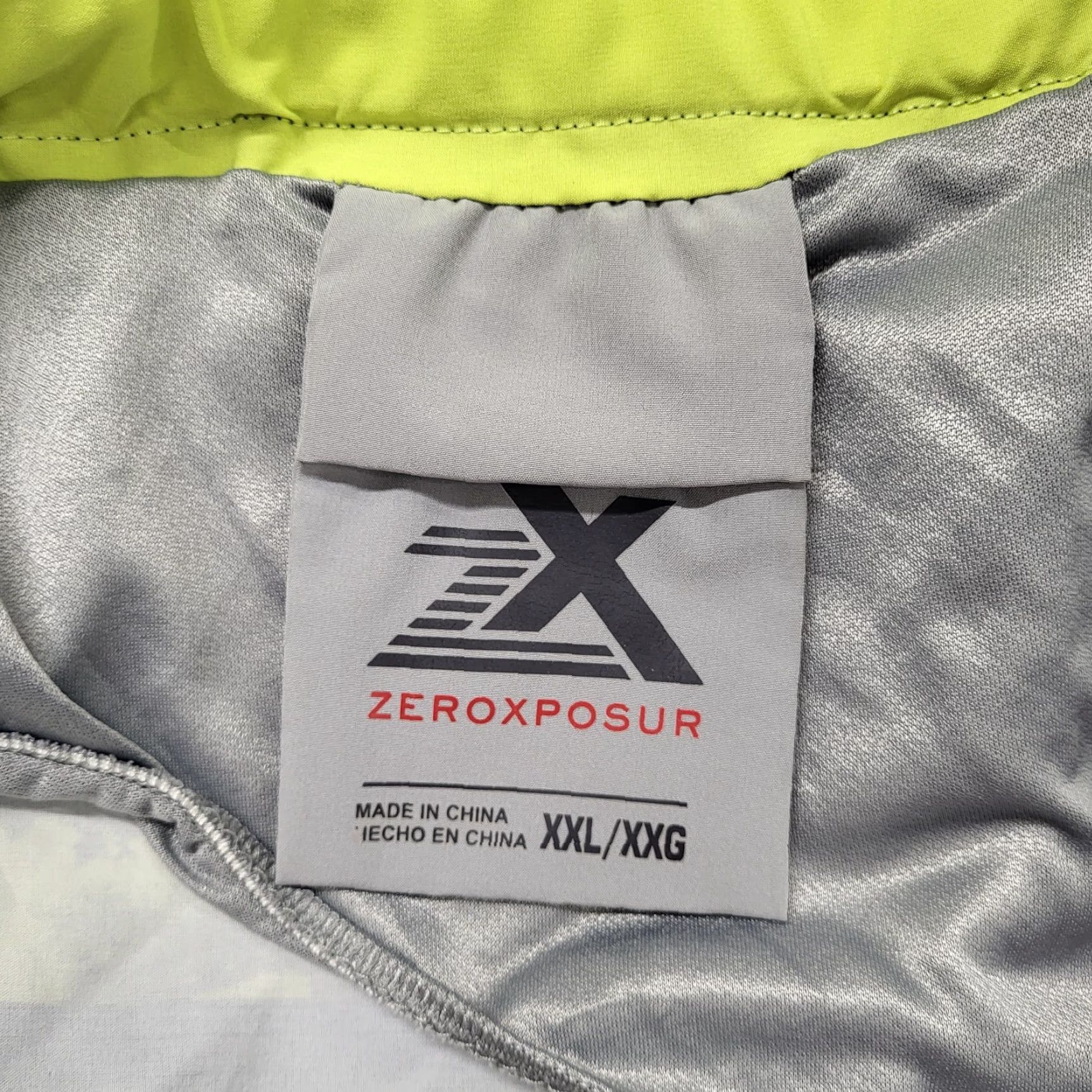 ZeroXposur ZeroXposur Swim Trunks Mens Size XXL Comfort Waistband Green Shore Striped Pockets Drawstring Beach Surfing Modern Colorful Bottoms Size US 39 - 2 Thumbnail