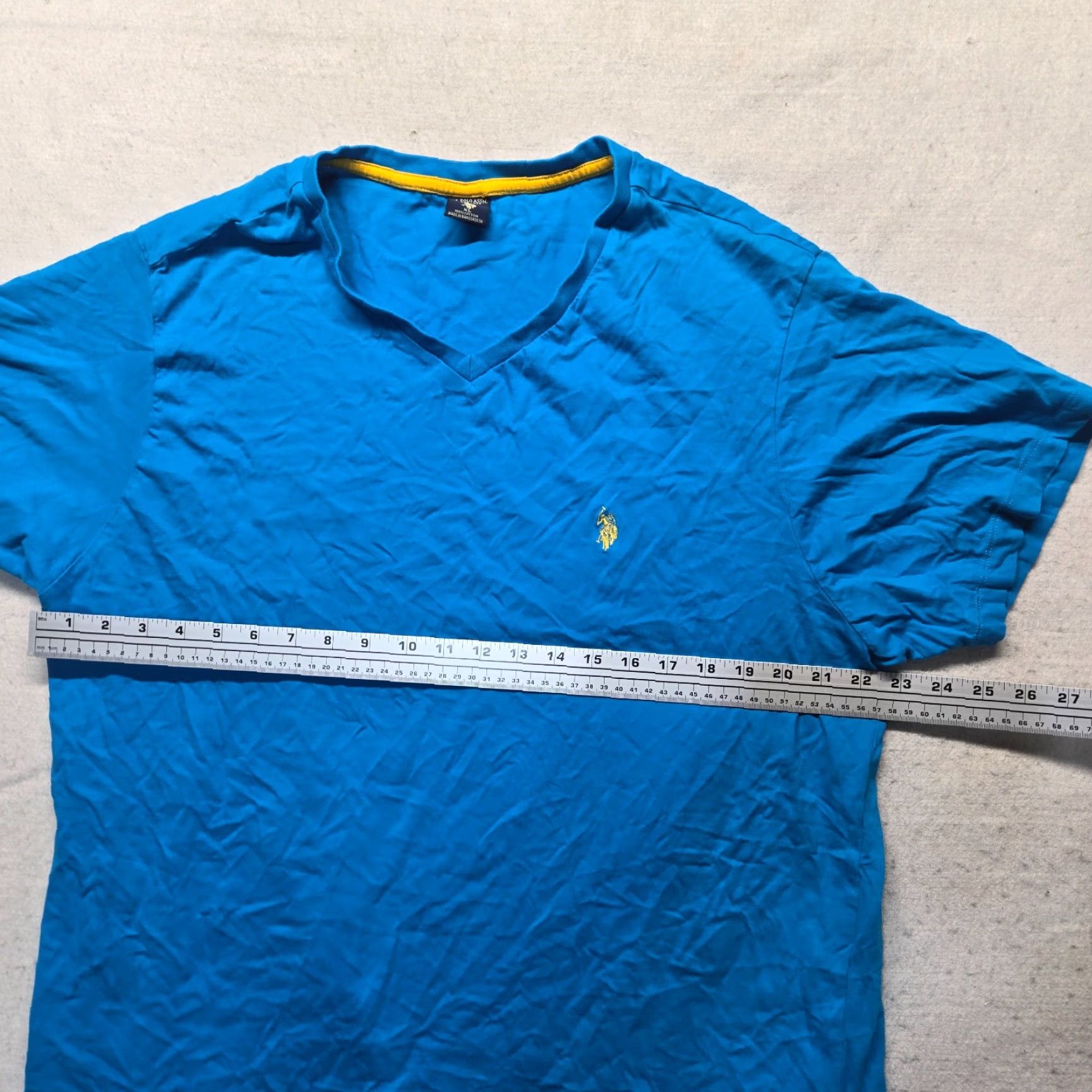 Vintage US Polo Assn Shirt Blue Short Sleeve Crewneck 100% Cotton Tee T-Shirt Adult Men's XL Size US XL / EU 56 / 4 - 4 Thumbnail