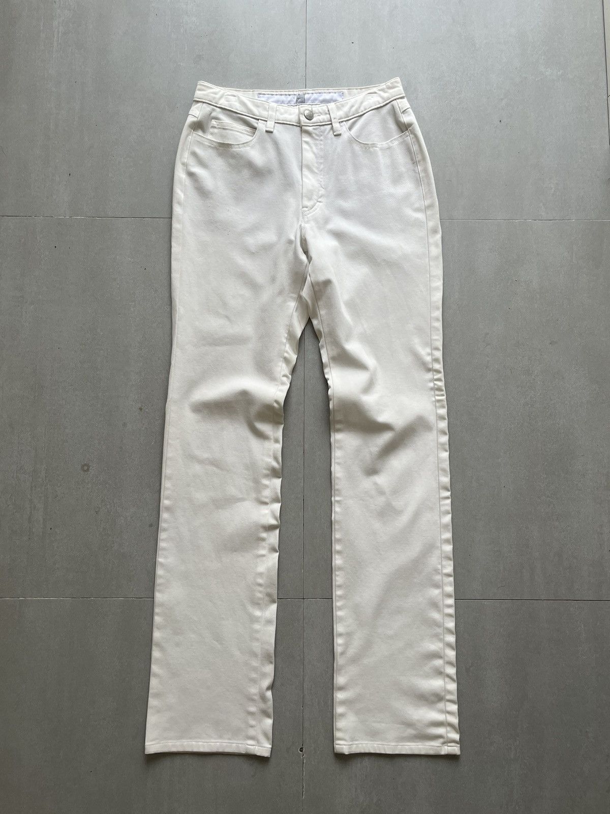 Marithe + Francois Girbaud Marithe francois girbaud white pants Size US 28 / EU 44 - 1 Thumbnail