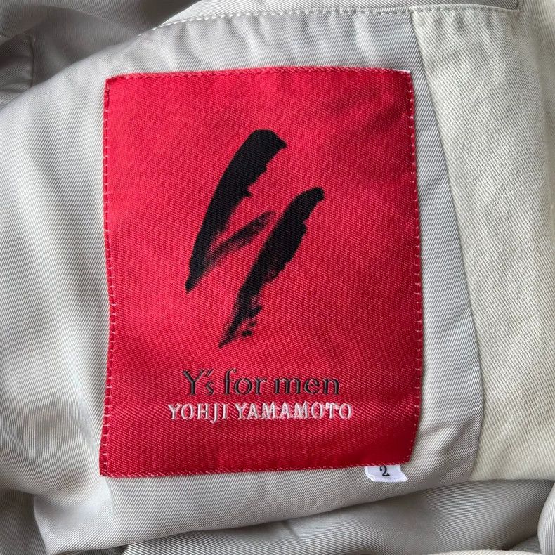 Y's for Men Y's For Men size 2 00 beige drawstring blazer Size 36R - 5 Thumbnail