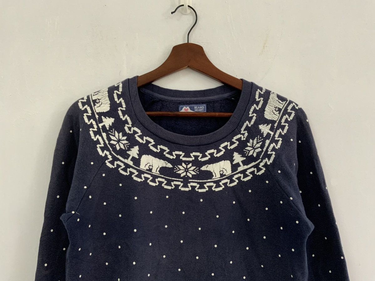 Japanese Brand Beams Heart Native Indigo Japan Sweatshirt Size US S / EU 44-46 / 1 - 3 Thumbnail