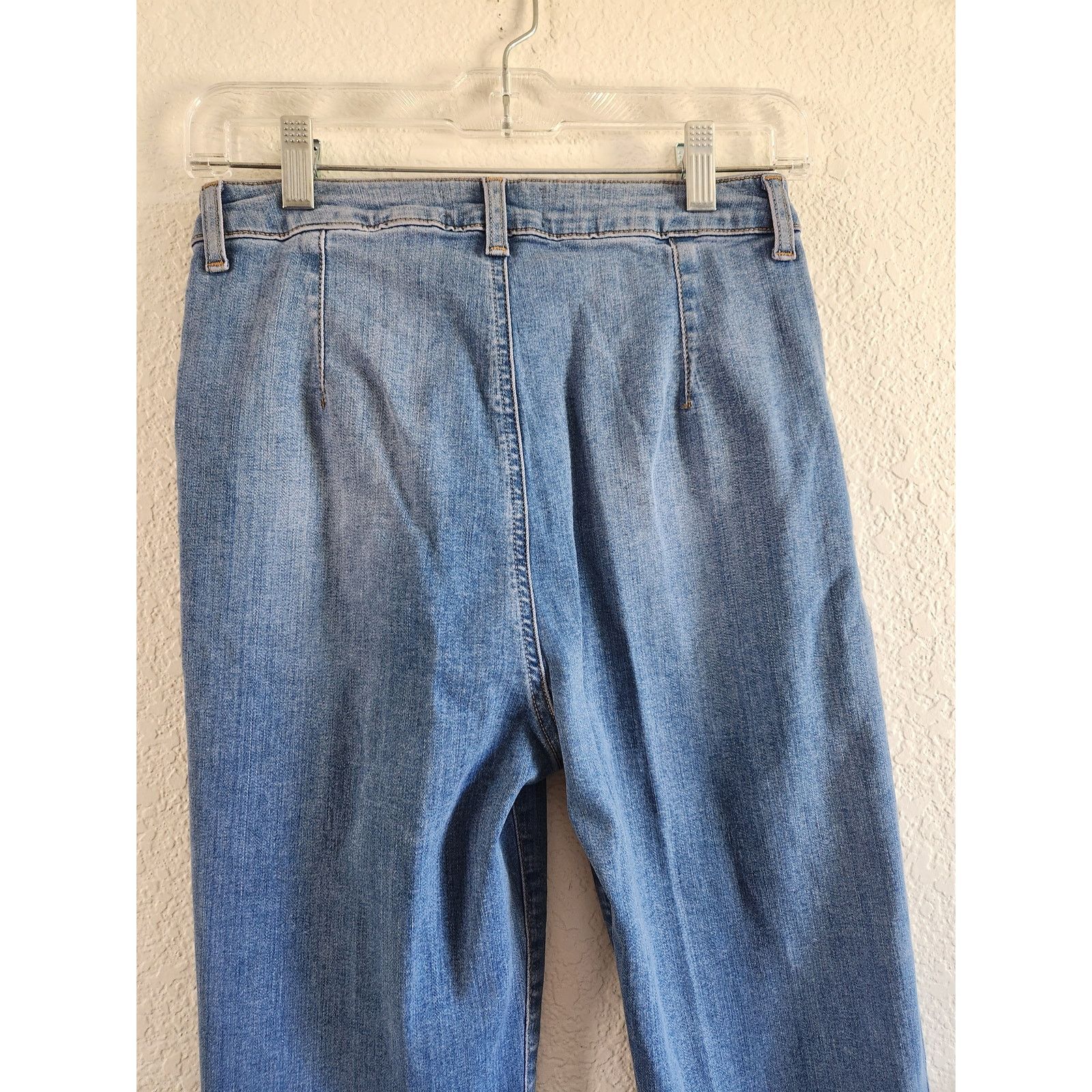 Asos Asos Design No Back Pocket Women's Light Wash Denim Jeans-28 Size 28" / US 6 / IT 42 - 3 Thumbnail