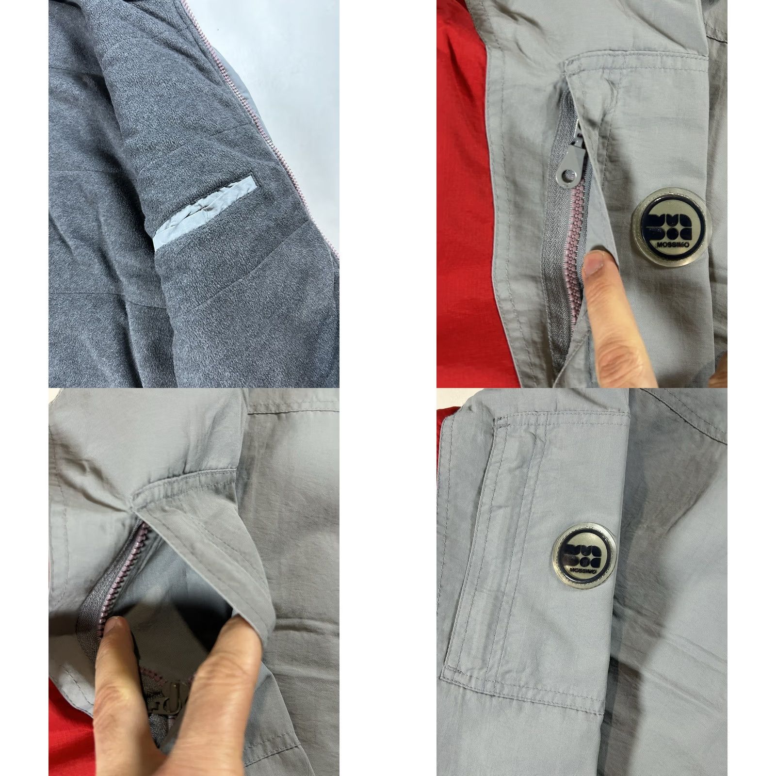 Mossimo VINTAGE Mossimo Jacket Fleece Liner Zip Up Medium Can Large Gray/Red Unisex Adults Size US L / EU 52-54 / 3 - 9 Thumbnail