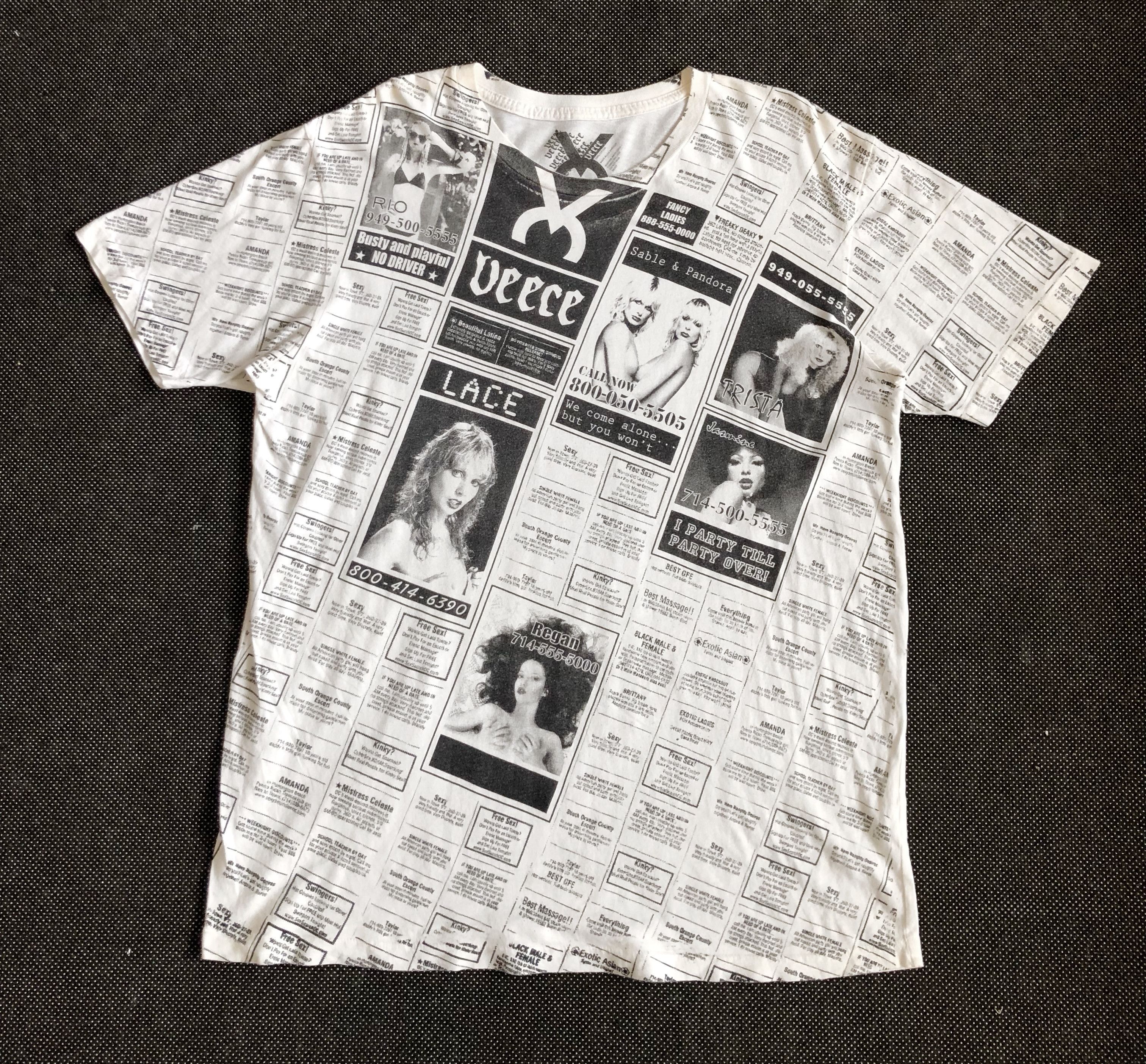Los Angeles Apparel RARE🔥L.A. VEECE PUSSY CALLGIRL SEX XXX PORNSTAR Size US XL / EU 56 / 4 - 1 Thumbnail