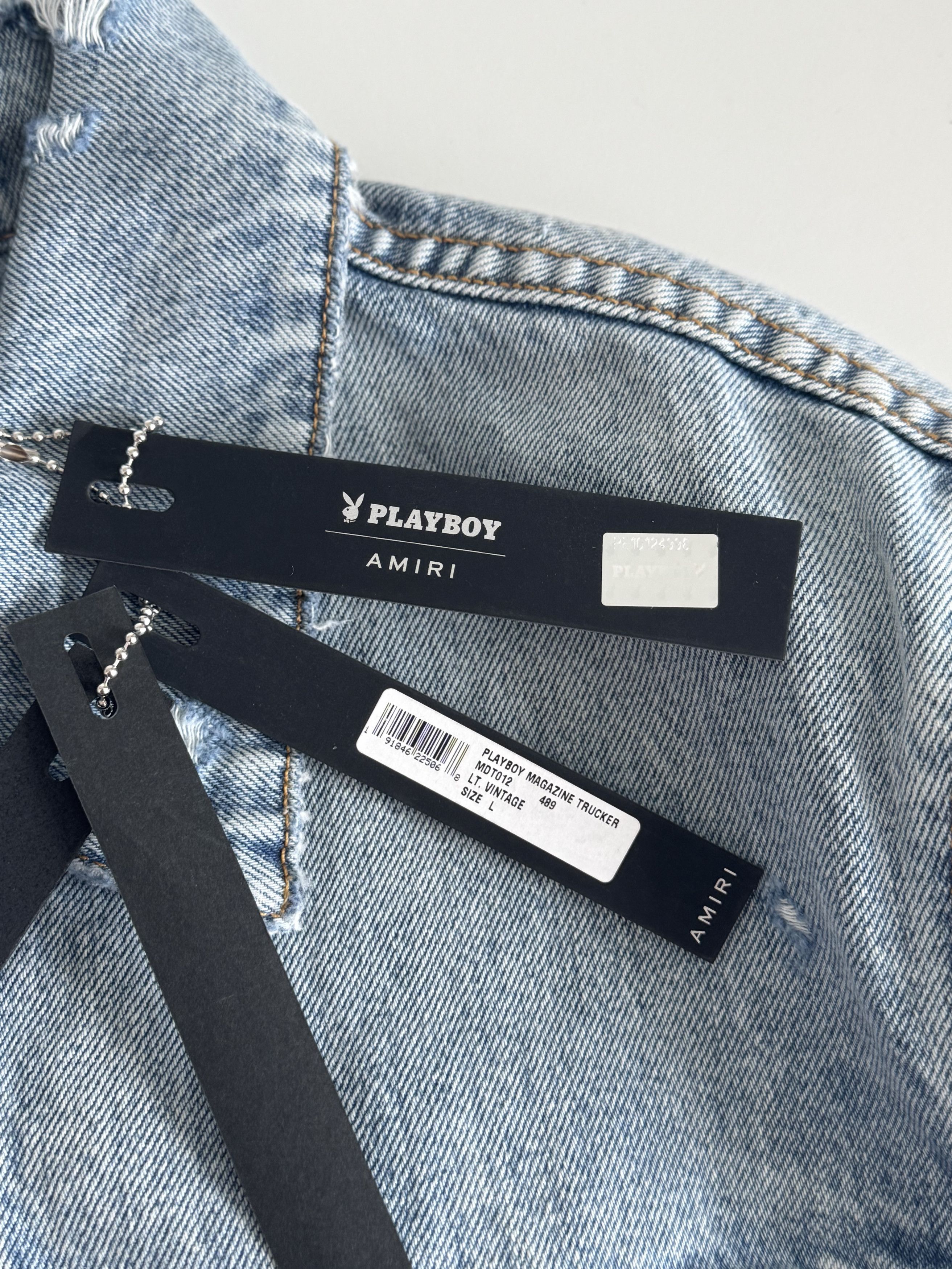 Amiri AMIRI X PLAYBOY DENIM JACKET Size US L / EU 52-54 / 3 - 5 Thumbnail