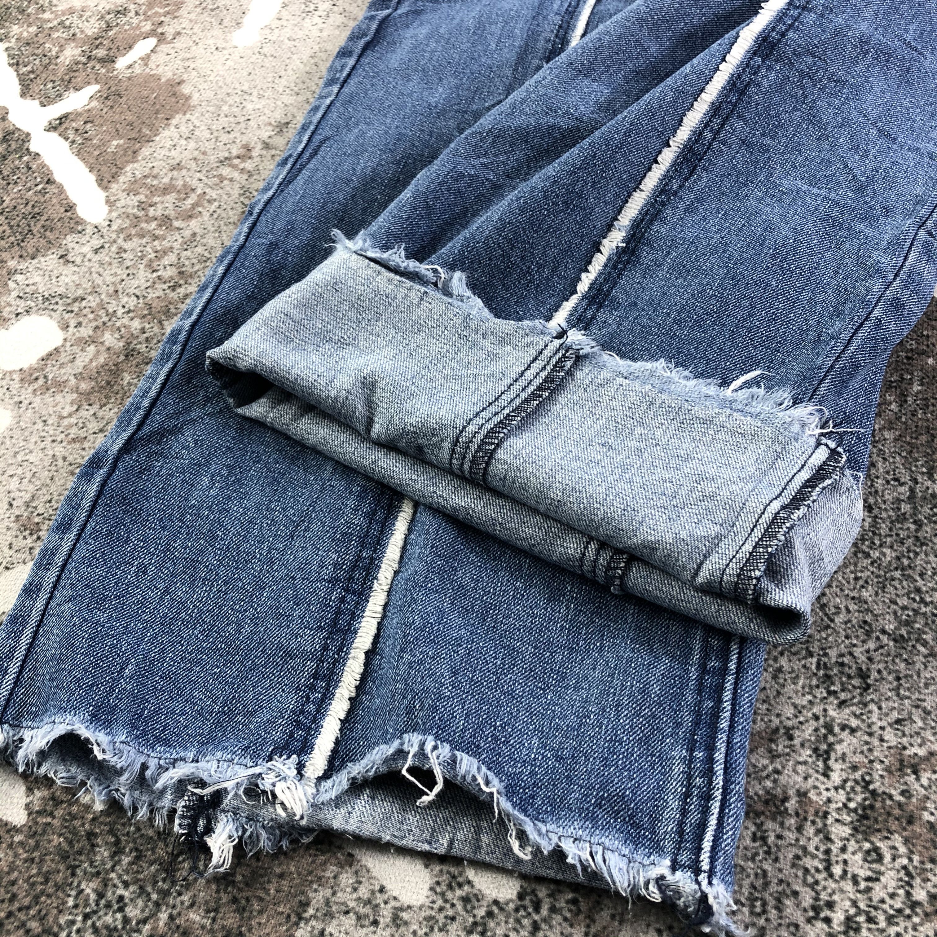 Japanese Brand Japanese Brand Clear Jeans Blue Baggy Cropped Denim KJ1758 Size 26" / US 2 / IT 38 - 6 Thumbnail