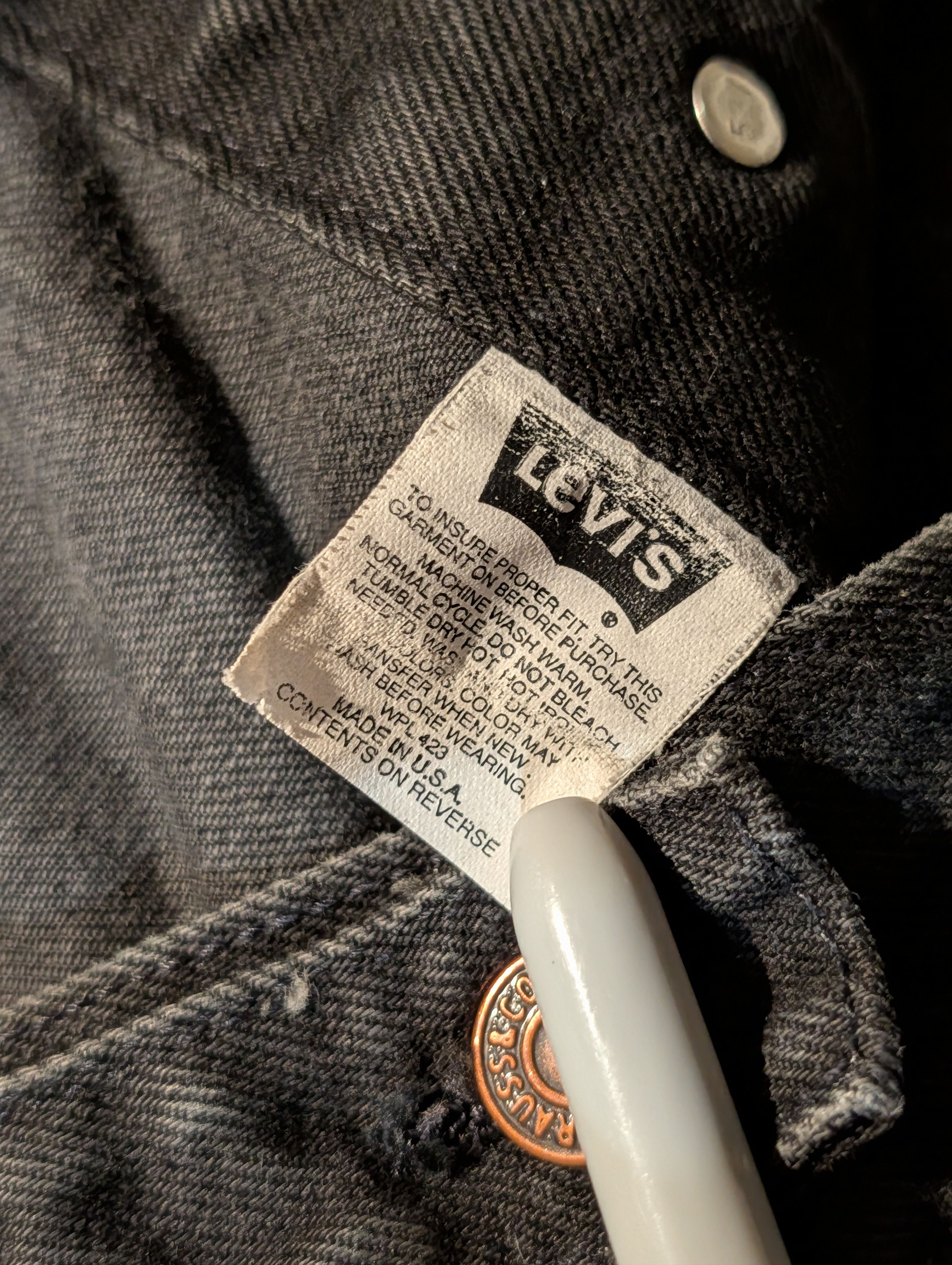 Levi's VTG 90s Levis 70507 4159 Denim Trucker Jacket Made USA Size US XL / EU 56 / 4 - 7 Thumbnail