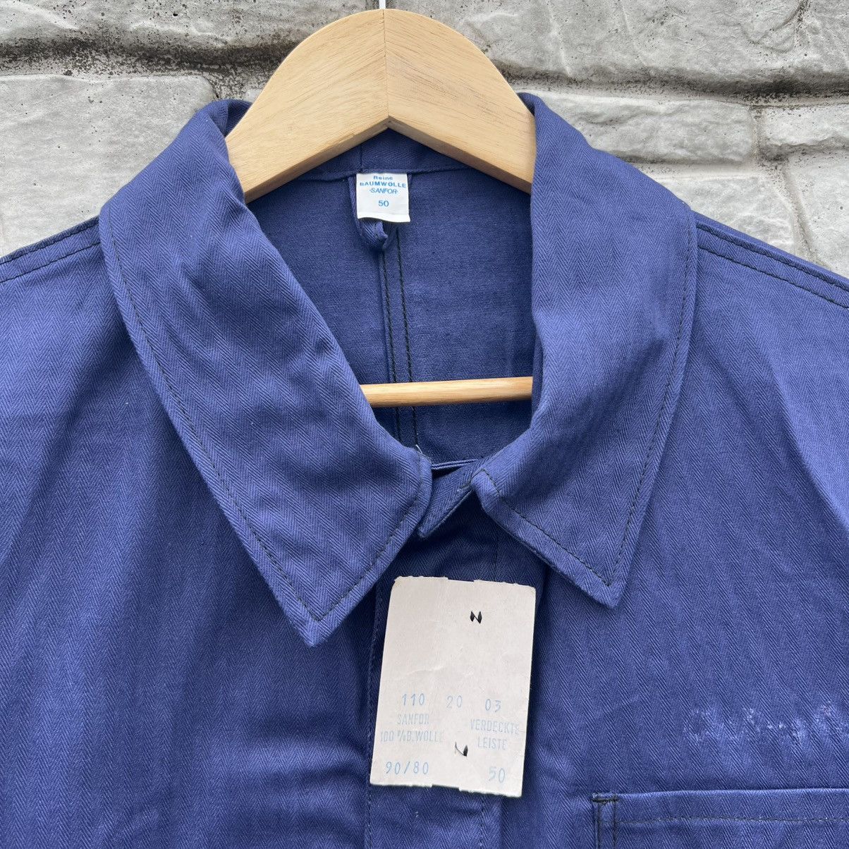 Vintage French herringbone HBT sanfor works jacket Size US M / EU 48-50 / 2 - 3 Thumbnail