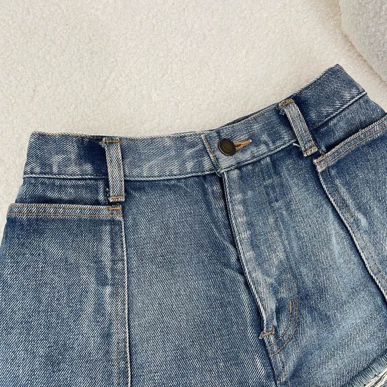 Yves Saint Laurent YSL Wash Denim Shorts Size 25 Size US 26 / EU 42 - 2 Thumbnail