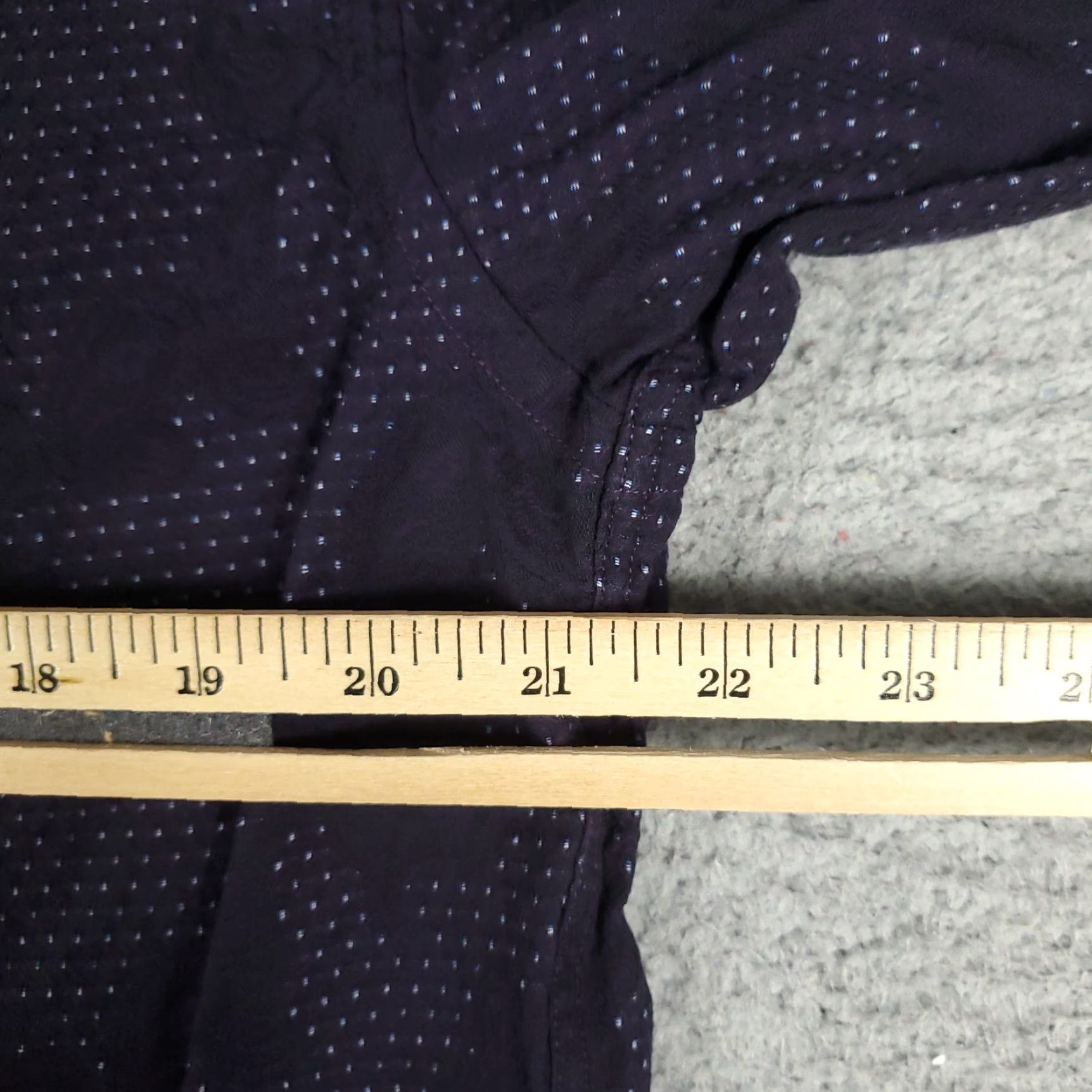 Luchiano Visconti Luchiano Visconti Button-Up Shirt Men's Medium Purple Geometric Casual Long Sleeve Size US M / EU 48-50 / 2 - 5 Thumbnail