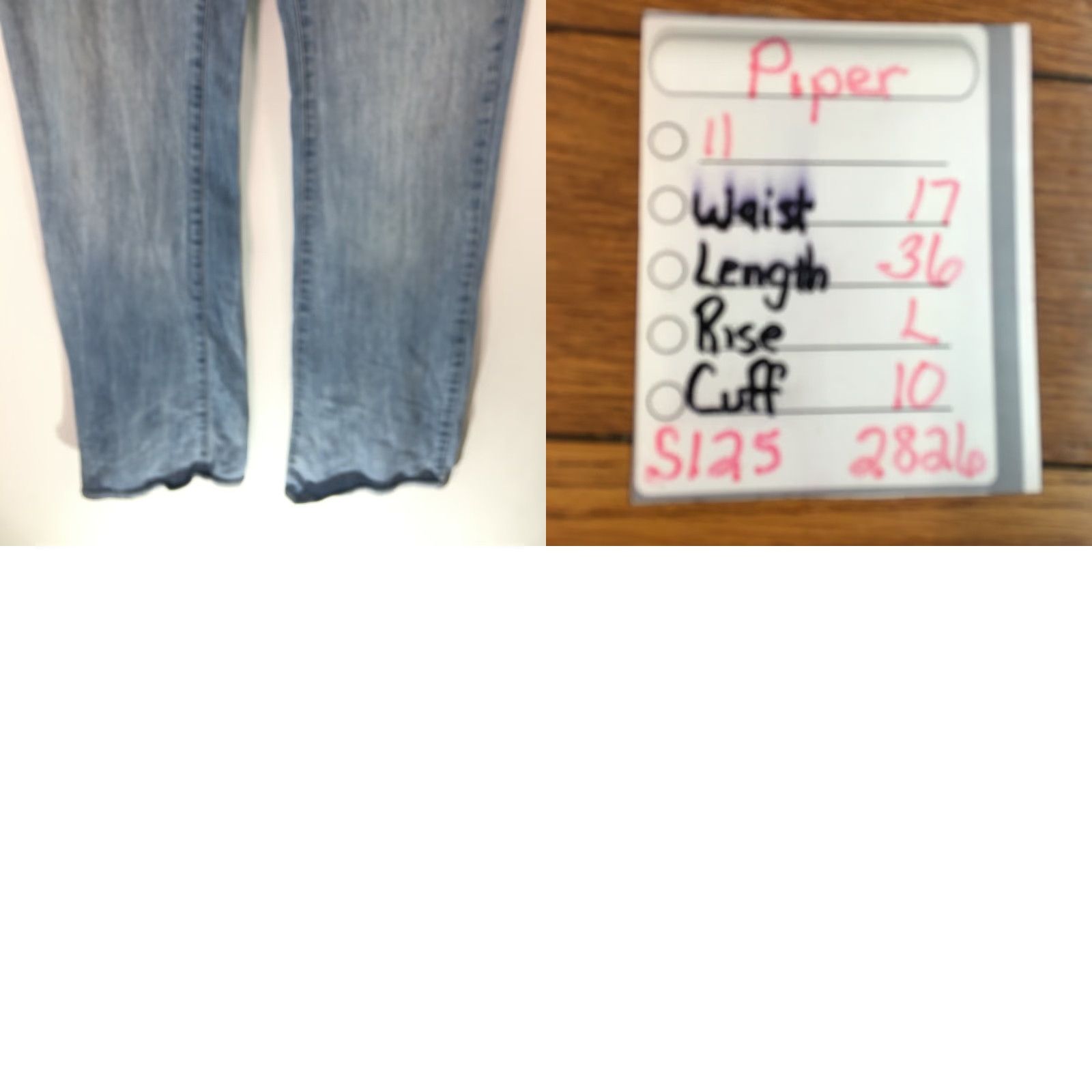 Vintage Piper Womens Straight Jeans Size 11 Blue Denim Regular Fit 5-Pocket Casual Size 32" / US 10 / IT 46 - 8 Thumbnail