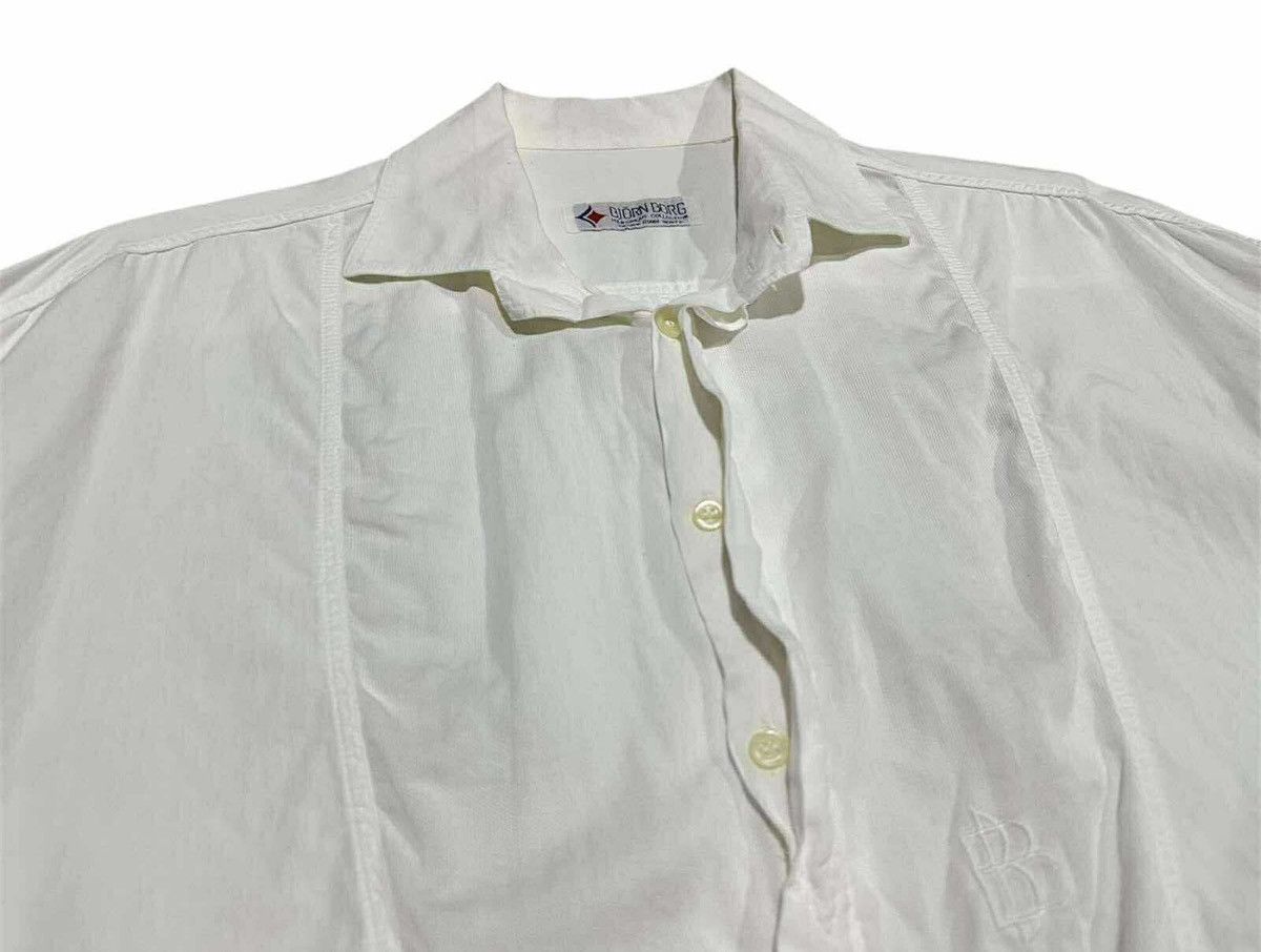 Other 🔥80s Vintage Bjorn Bork White Combination Shirt Long Sleeve Size US XL / EU 56 / 4 - 4 Thumbnail