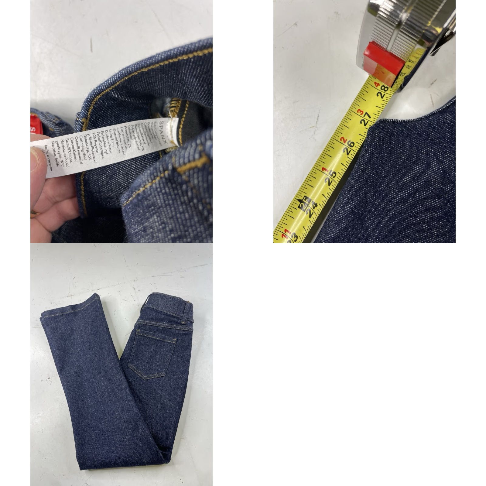 Spanx NWT Spanx Jeans Flared EveryWear Kick High Rise Raw Indigo Womens XS Blue Style 20699R Size 26" / US 2 / IT 38 - 8 Thumbnail