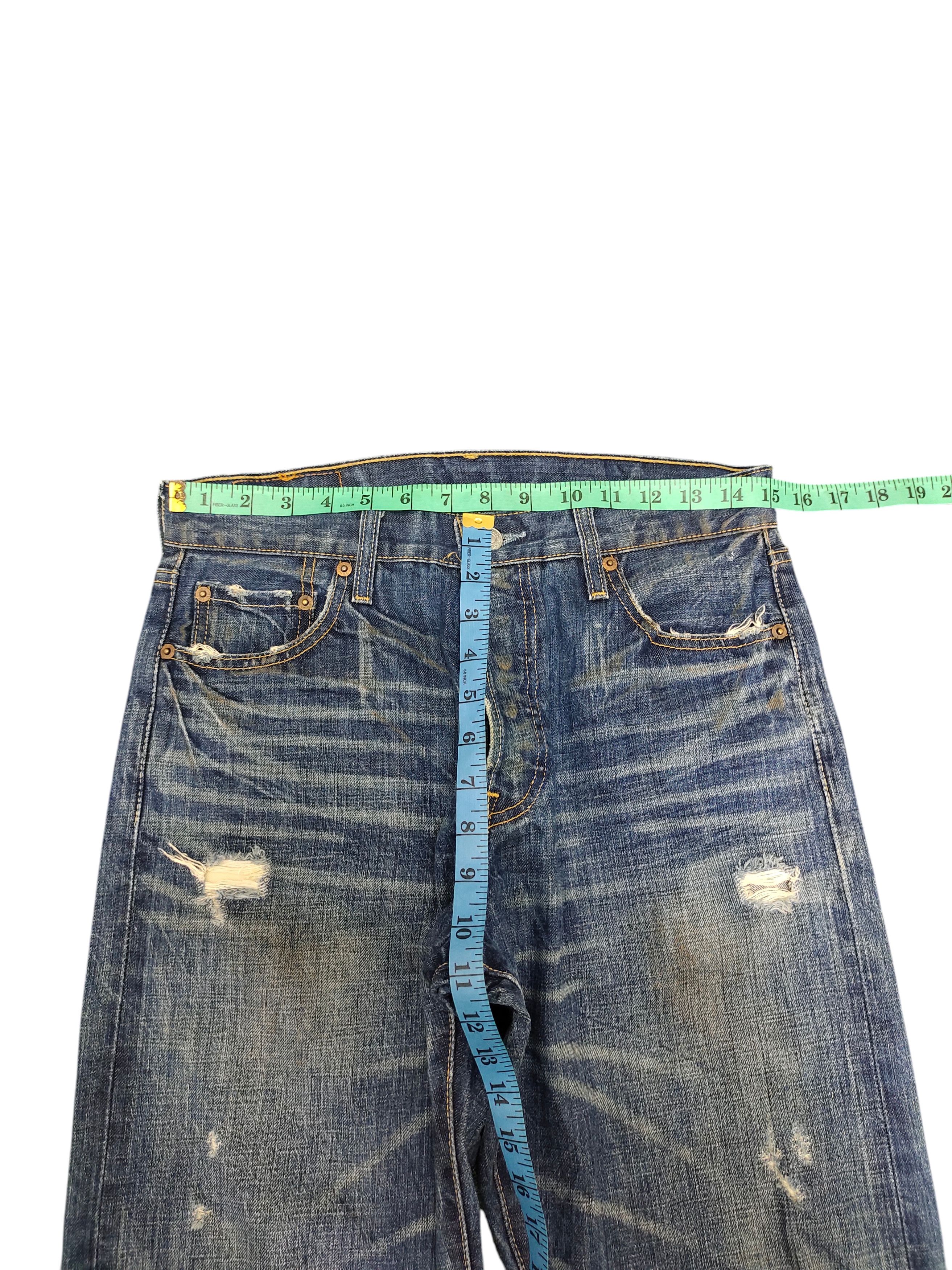 Levi's Vintage Levis 501 Clawmark Distress Faded Dirt Jeans Size US 30 / EU 46 - 15 Thumbnail