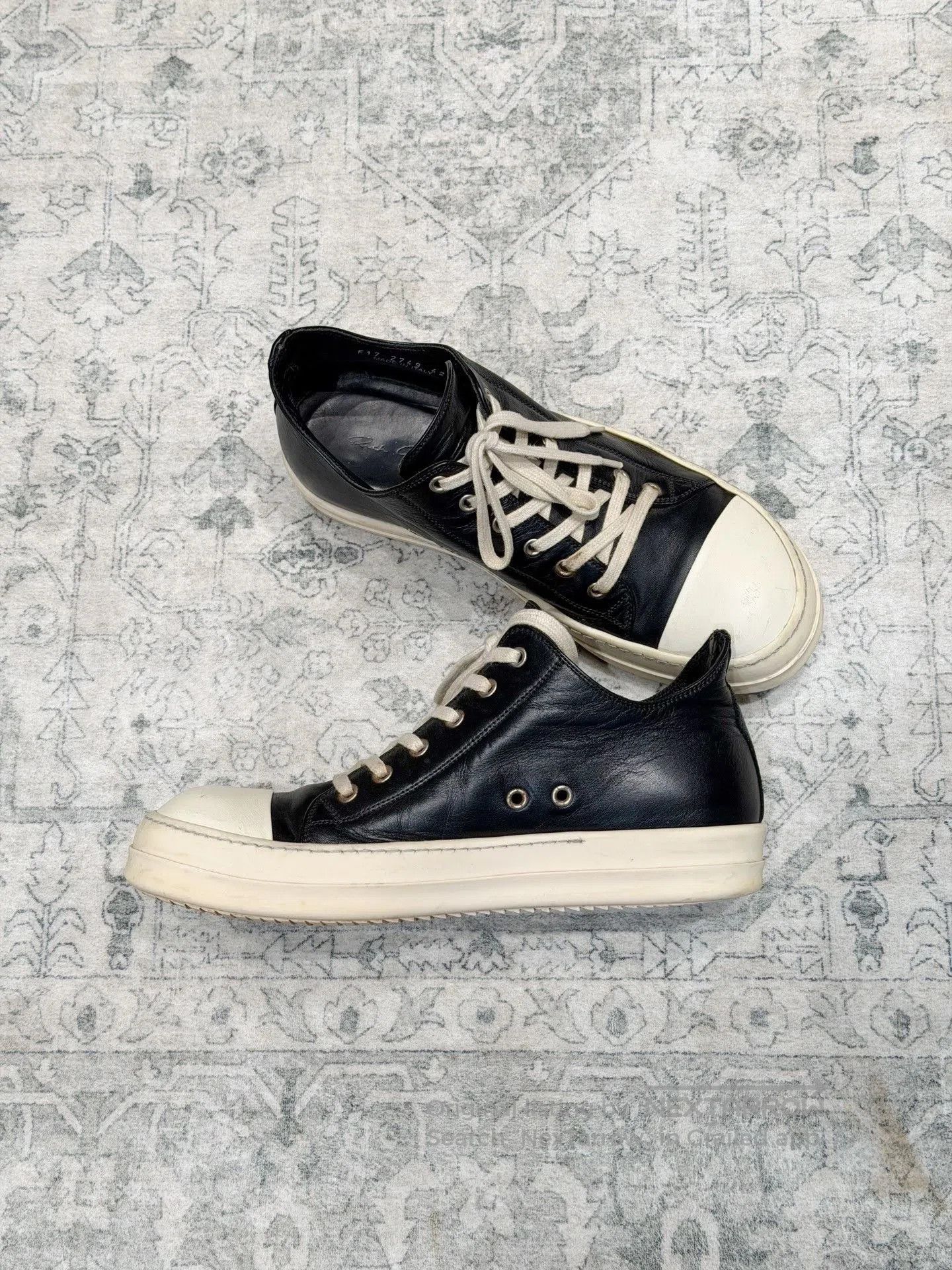 Rick Owens Rick Owens Converse Black White Leather. Size US 9 / EU 42 - 7 Thumbnail
