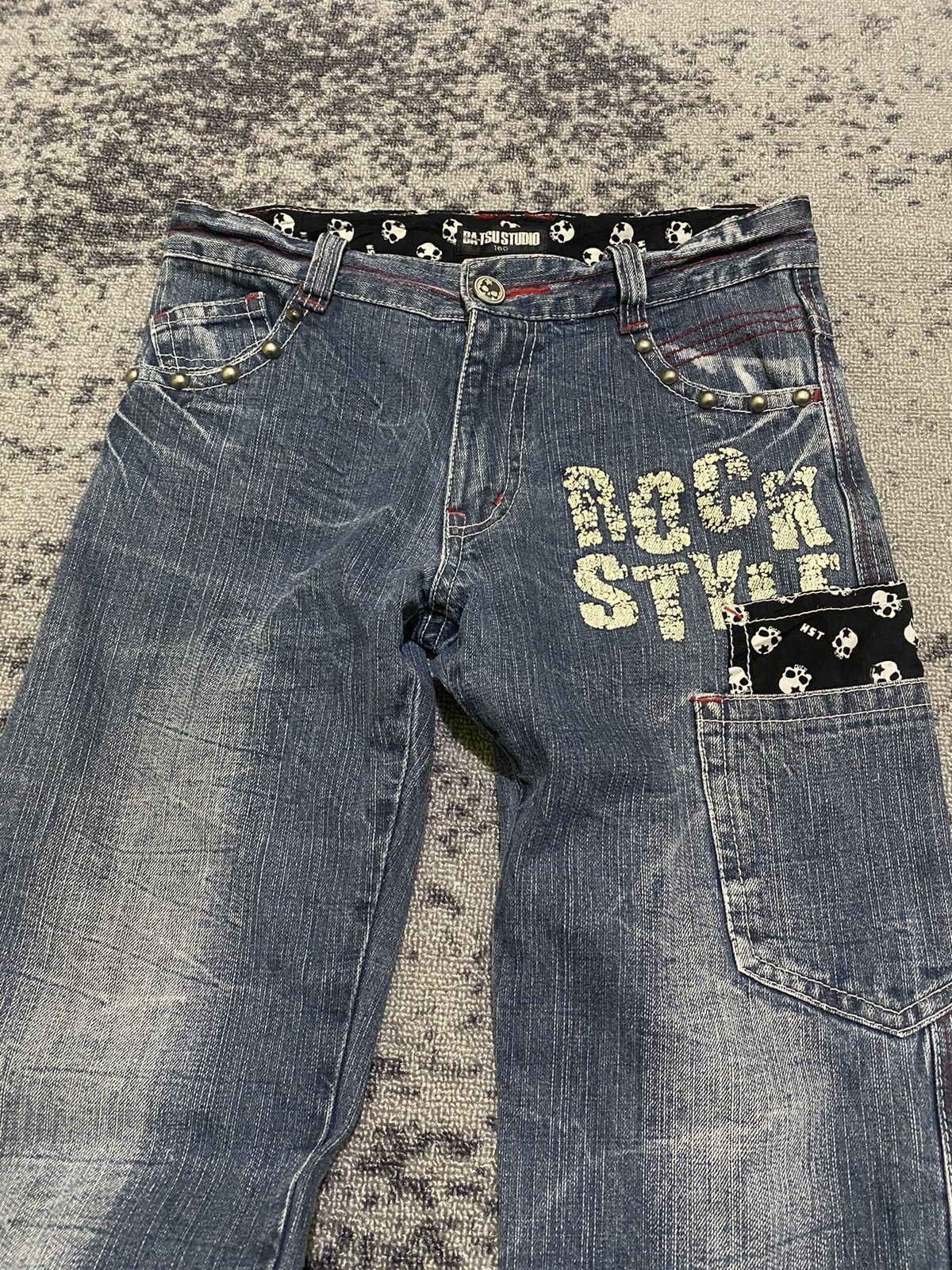 Hysteric Glamour × If Six Was Nine × Japanese Brand Y2k Ba-tsu studio studded ifsixwasnine bootcut jeans Size US 29 - 3 Thumbnail