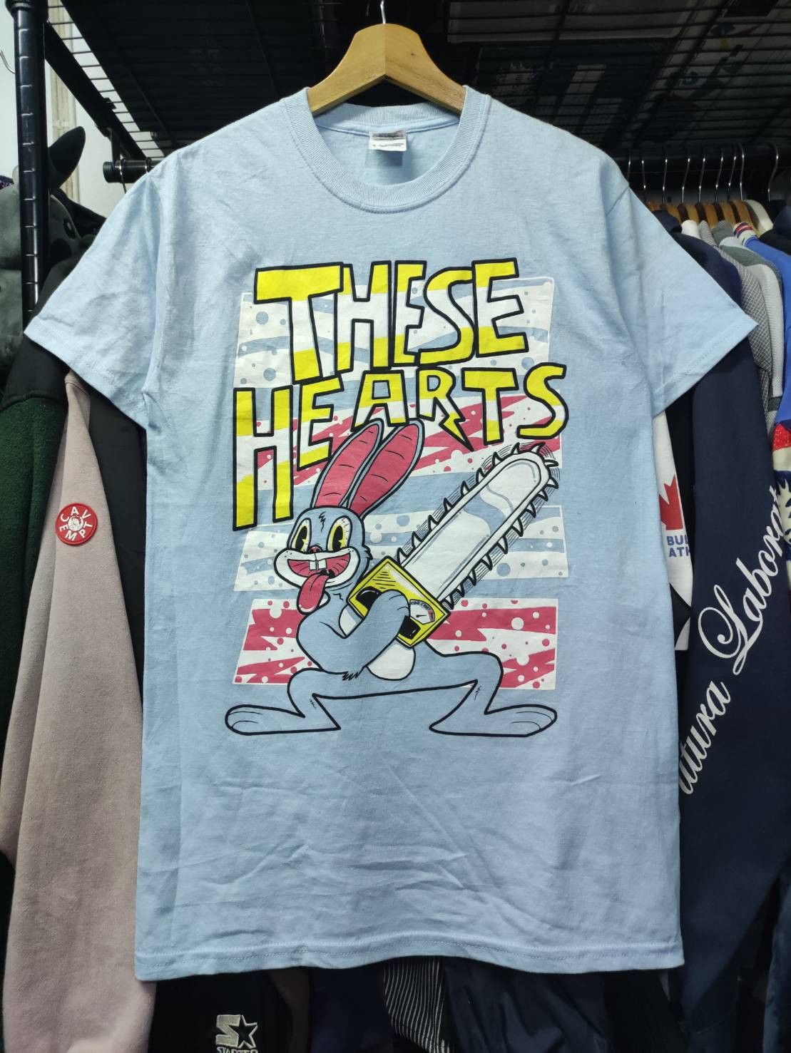 Band Tees Vtg 00's These Hearts Band " Rabbit Killer " T-Shirt Size US S / EU 44-46 / 1 - 2 Thumbnail