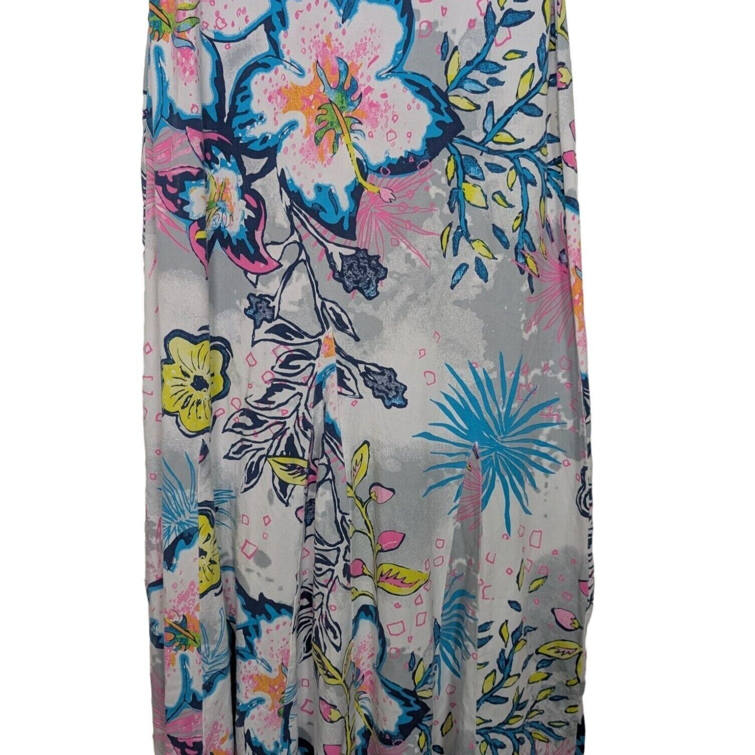 Designer Fresh Produce Floral Cabana Tank Maxi Dress Womens Size M Size M / US 6-8 / IT 42-44 - 3 Thumbnail