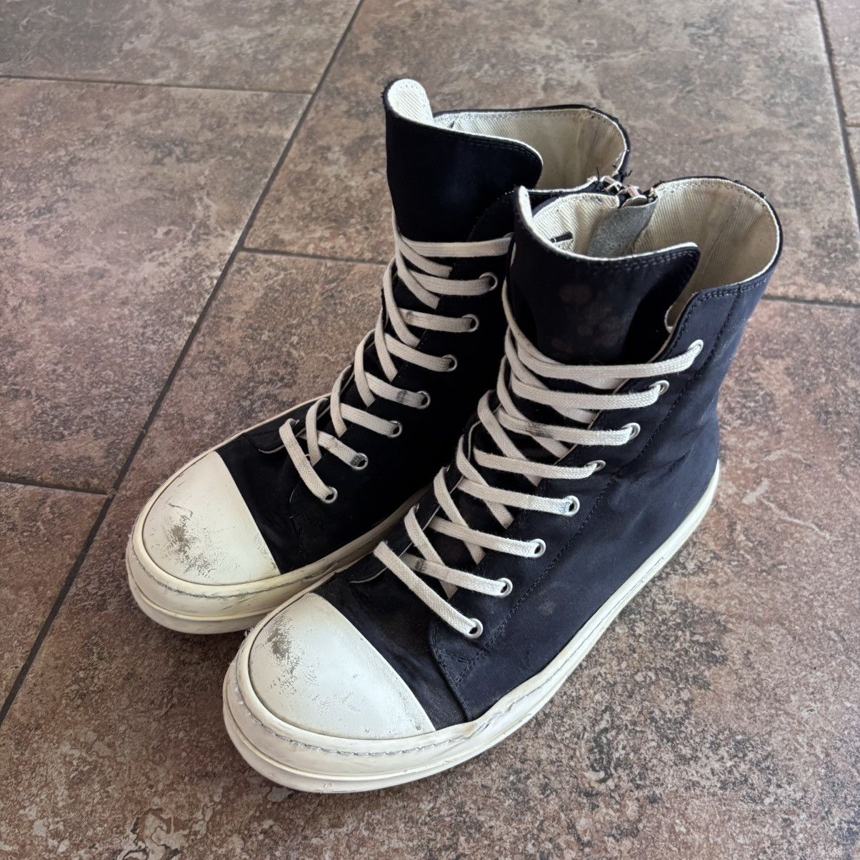 Rick Owens Drkshdw Rick owens DRKSHDW high top Ramones Size US 9 / EU 42 - 2 Thumbnail