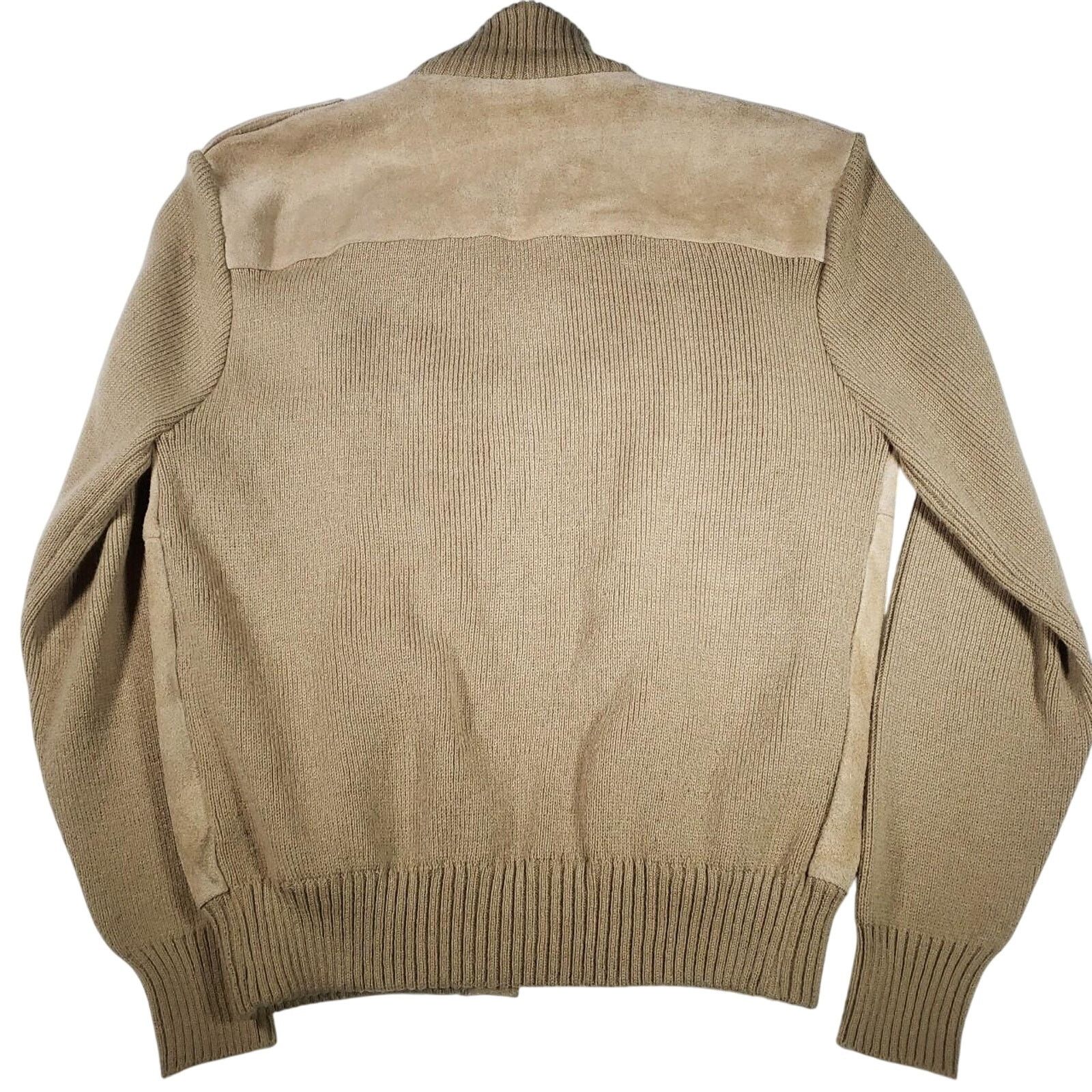 Vintage 60s Burdines Florida Leather Varsity Jacket Knit Size XL Size US XL / EU 56 / 4 - 2 Thumbnail