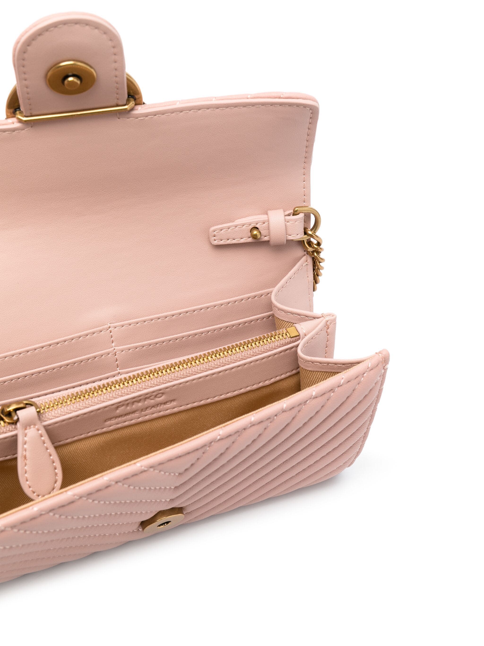 Pinko o1s22i1n0824 Size: OS / Chevron Crossbody Bag in Pink Size ONE SIZE - 5 Thumbnail