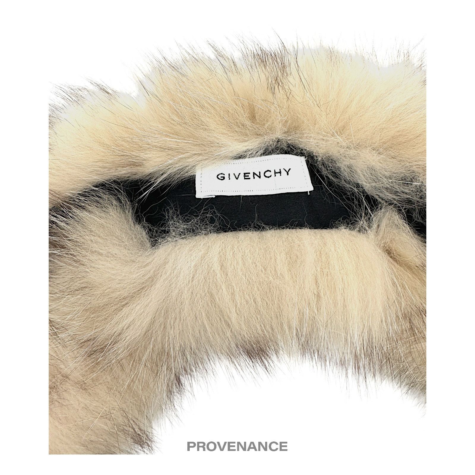 Givenchy 🔴 Givenchy Fur Shawl Scarf - Cream Brown Fox Size ONE SIZE - 3 Thumbnail