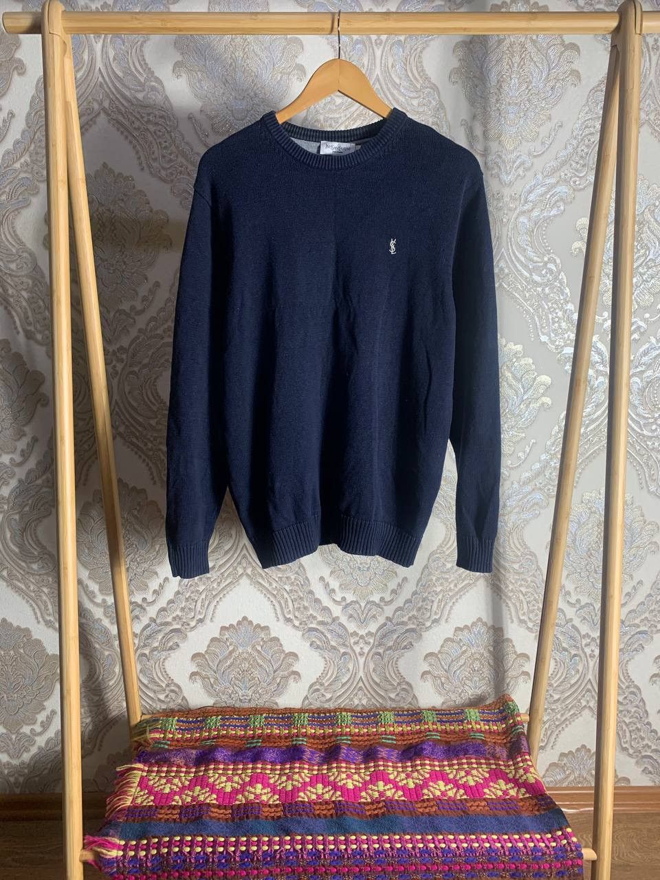 Yves Saint Laurent VINTAGE YVES SAINT LAUREN SWEATER KNIT DESIGNER DELUX 90s Size US XL / EU 56 / 4 - 2 Thumbnail