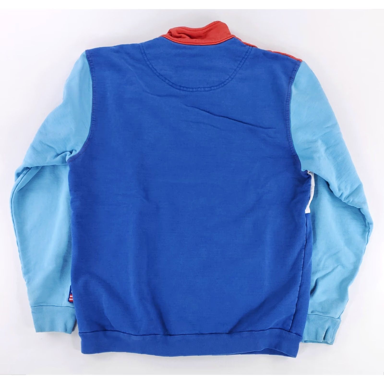 Chubbies Chubbies Sweatshirt 1/4 Zip Mens M Red Blue White Banded Collar USA Multicolor Shirt Size US M / EU 48-50 / 2 - 4 Thumbnail